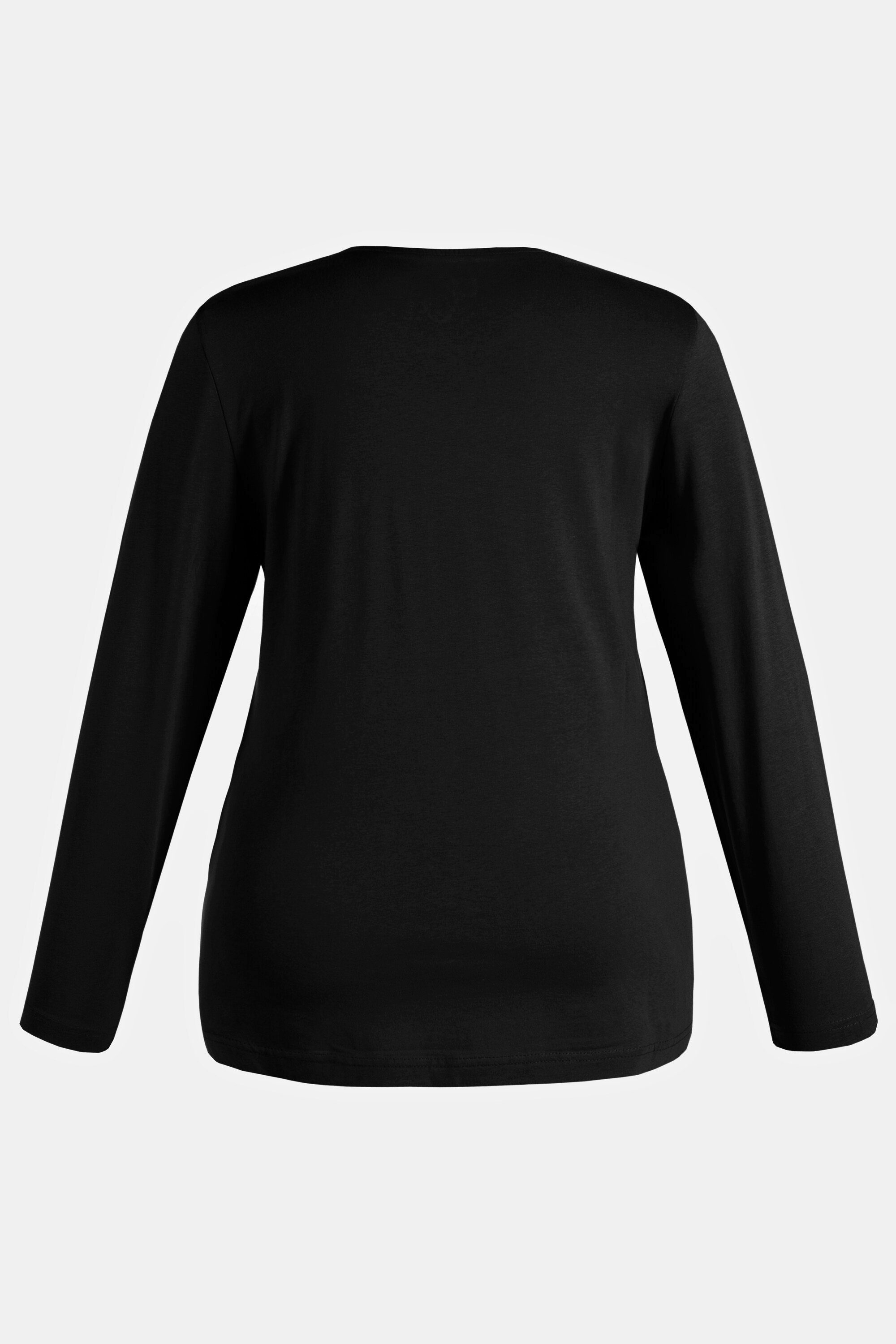 Damen Shirts Ulla Popken T-Shirt bis 64 Oberteil Langarmshirt Basic Langarm