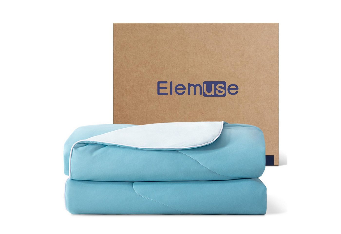 Elemuse Sommerbettdecke Kühldecke Sommerdecke, Selbstkühlende Atmungsaktive Extraleicht Decke, Füllung: 30% Lenzing Tencel und 70% Polyester (63% Polyester und 37% SORONA), Kühlfaser Wohndecke für Sommer, OEKO-TEX®