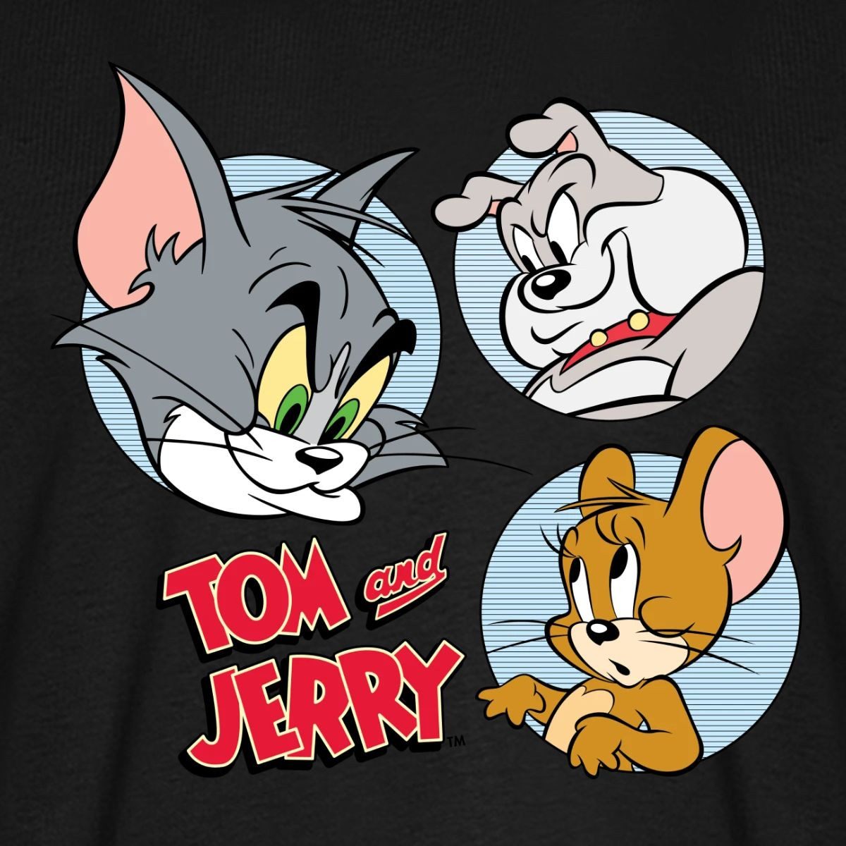 Spreadshirt T-Shirt Tom Und Jerry Spike, Tom und Jerry Kacheln Männer Premium T-Shirt (1-tlg)