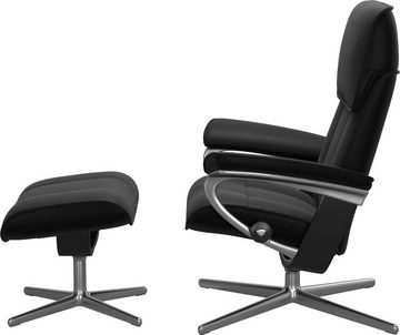 Stressless® Relaxsessel Admiral, mit Cross Base, Größe M & L, Holzakzent Schwarz