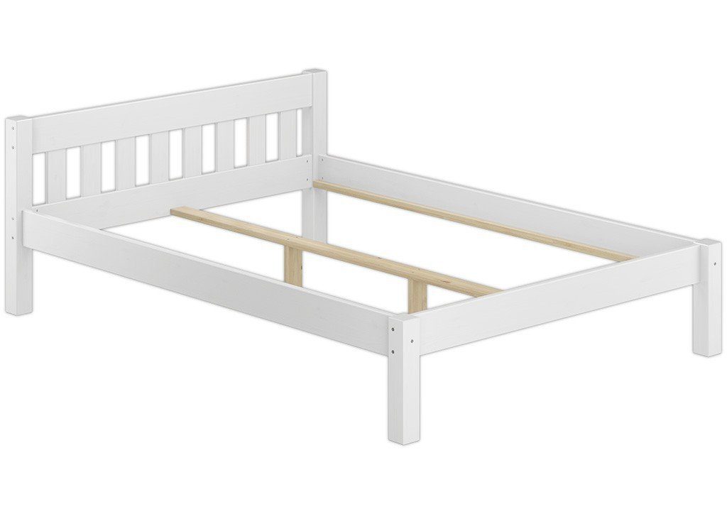 ERST-HOLZ Bett Massivholz-Bettgestell Weiß 160 x günstig online kaufen