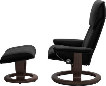 Stressless® Relaxsessel Admiral (Set, Relaxsessel inkl. Hocker), mit Classic Base, Größe M & L, Gestell Wenge