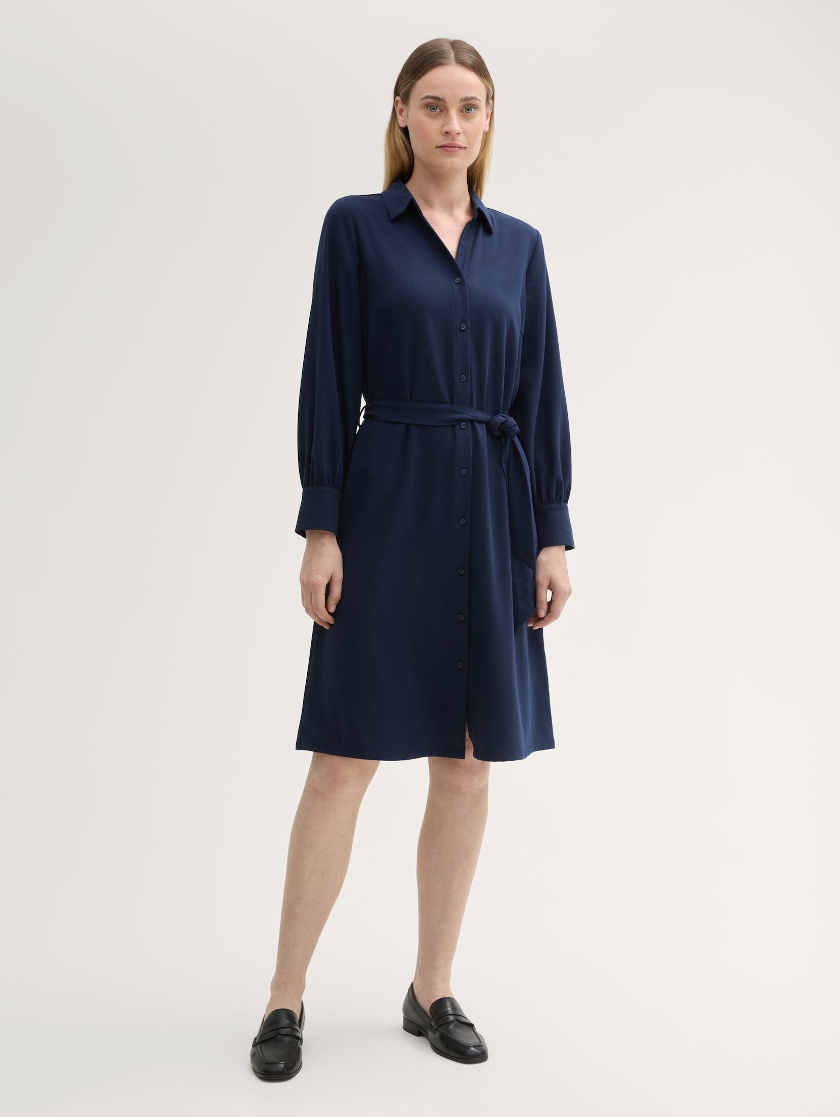 Sommerkleid Blusenkleid mit Gürtel