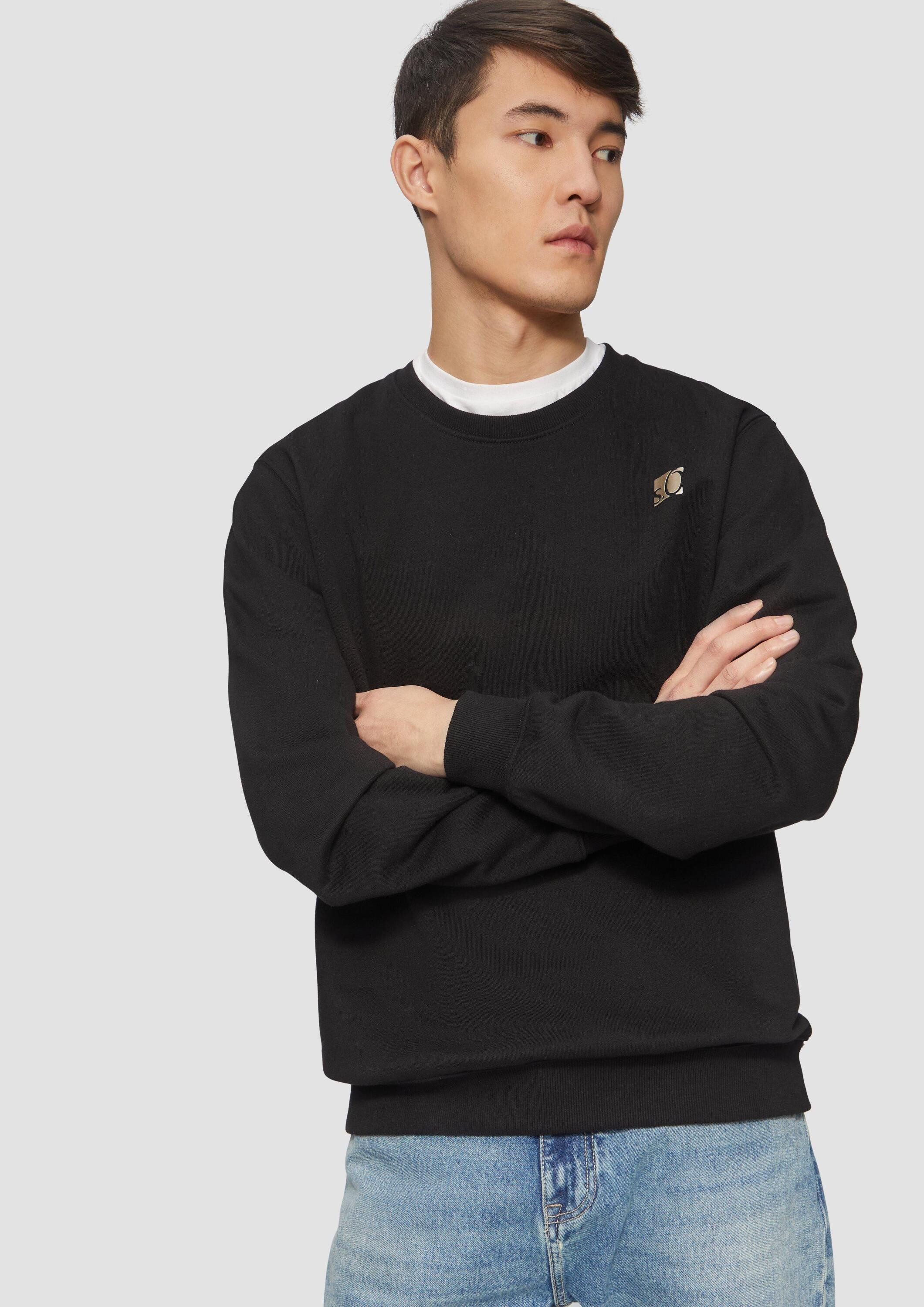 s.Oliver Sweatshirt Sweatshirt Sweatshirt mit Gold- oder Silber-Print günstig online kaufen