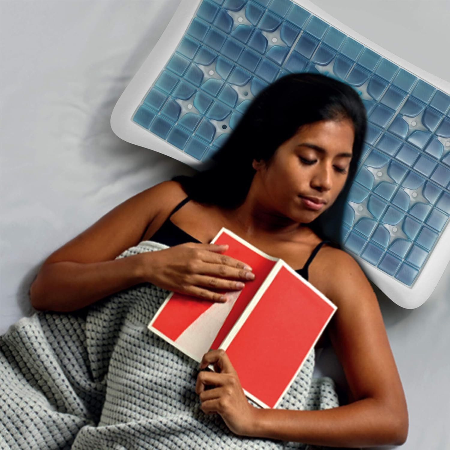 Technogel Nackenstützkissen, Bezug: 57,5% Polyester, 41% Viscose, 1,5% Elasthan