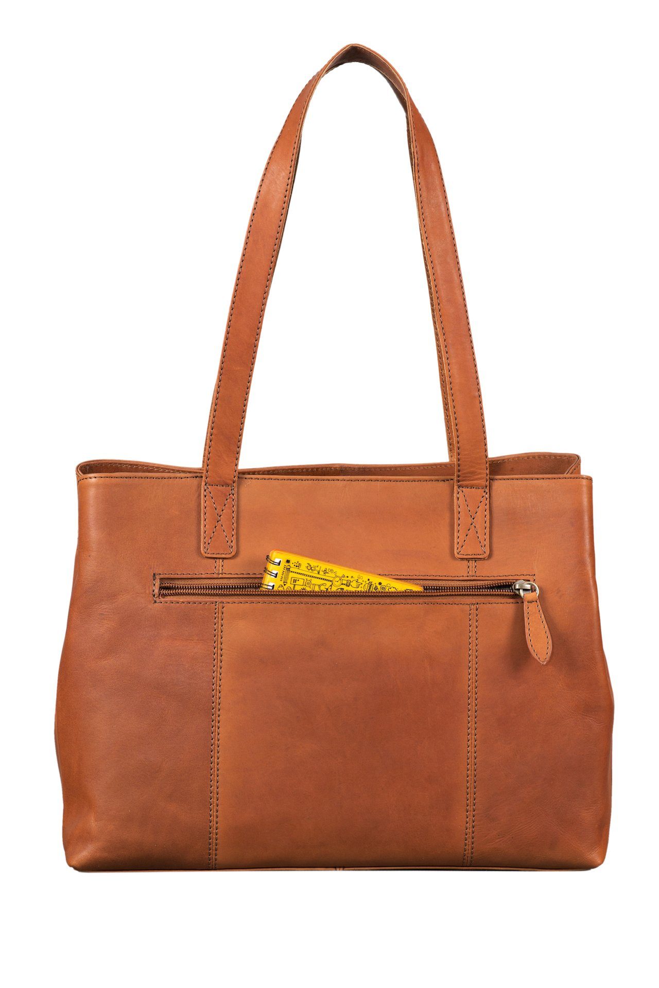 Benthill Henkeltasche Echt Leder Damen Tasche Handtasche Große Vintage Umhängetasche XL, Reißverschlussfach – Bild 5 von 5