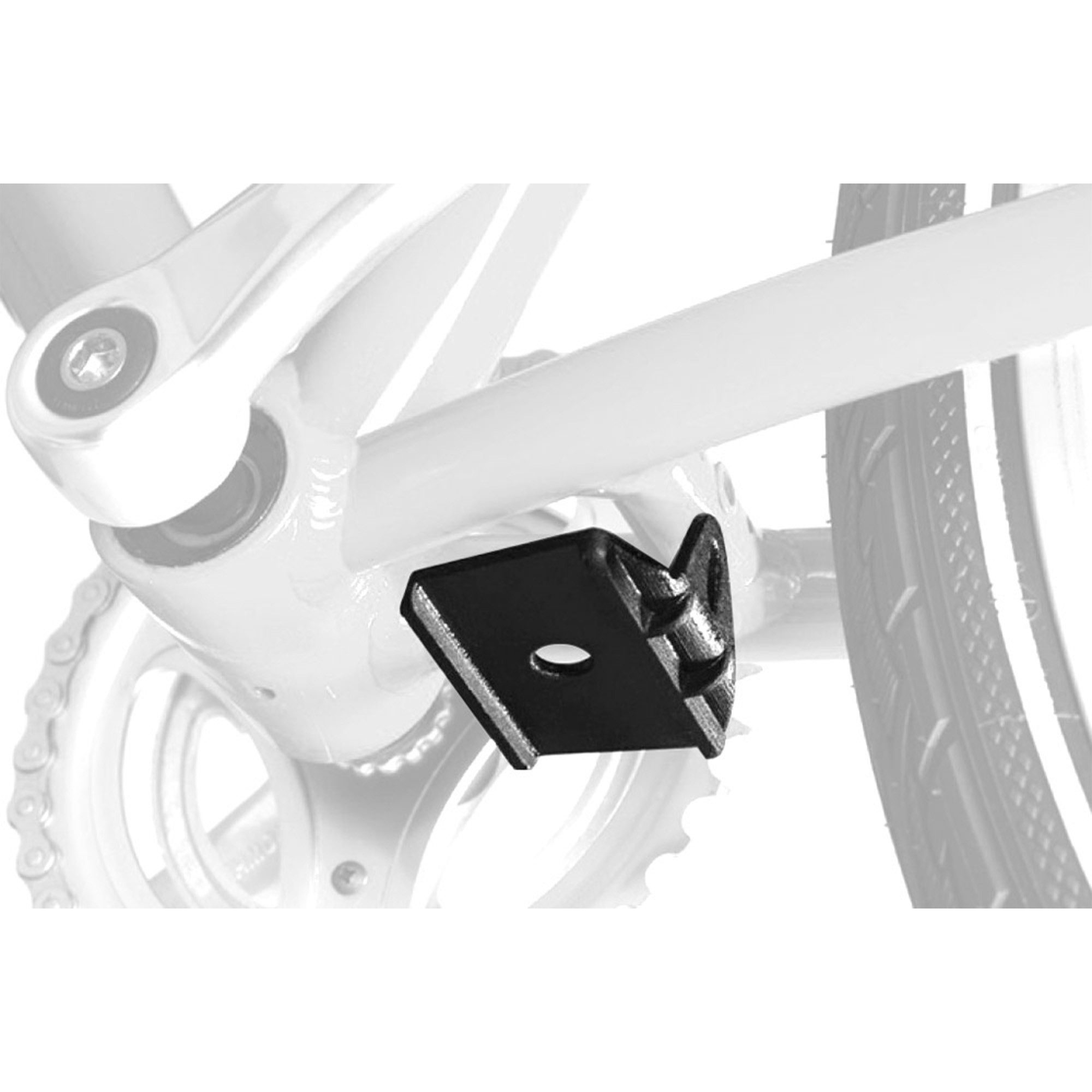 Hebie Fahrradständer GFK (1-St), Adapterplatte für Mittelbauständer Fahrradständer Montage Adapter