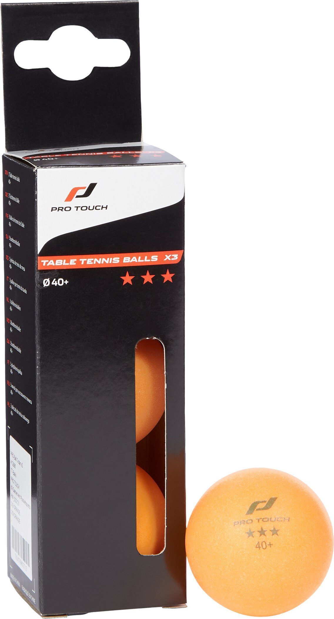 Pro Touch Tischtennisball TT-Ball Pro Ball 3 star x3 - Orange