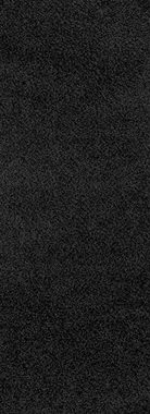 Hochflor-Läufer UNI CHIC 2305, Surya, rechteckig, Höhe: 37 mm, Flauschig, Langflor, Wohnzimmer Flurteppich, Schwarz