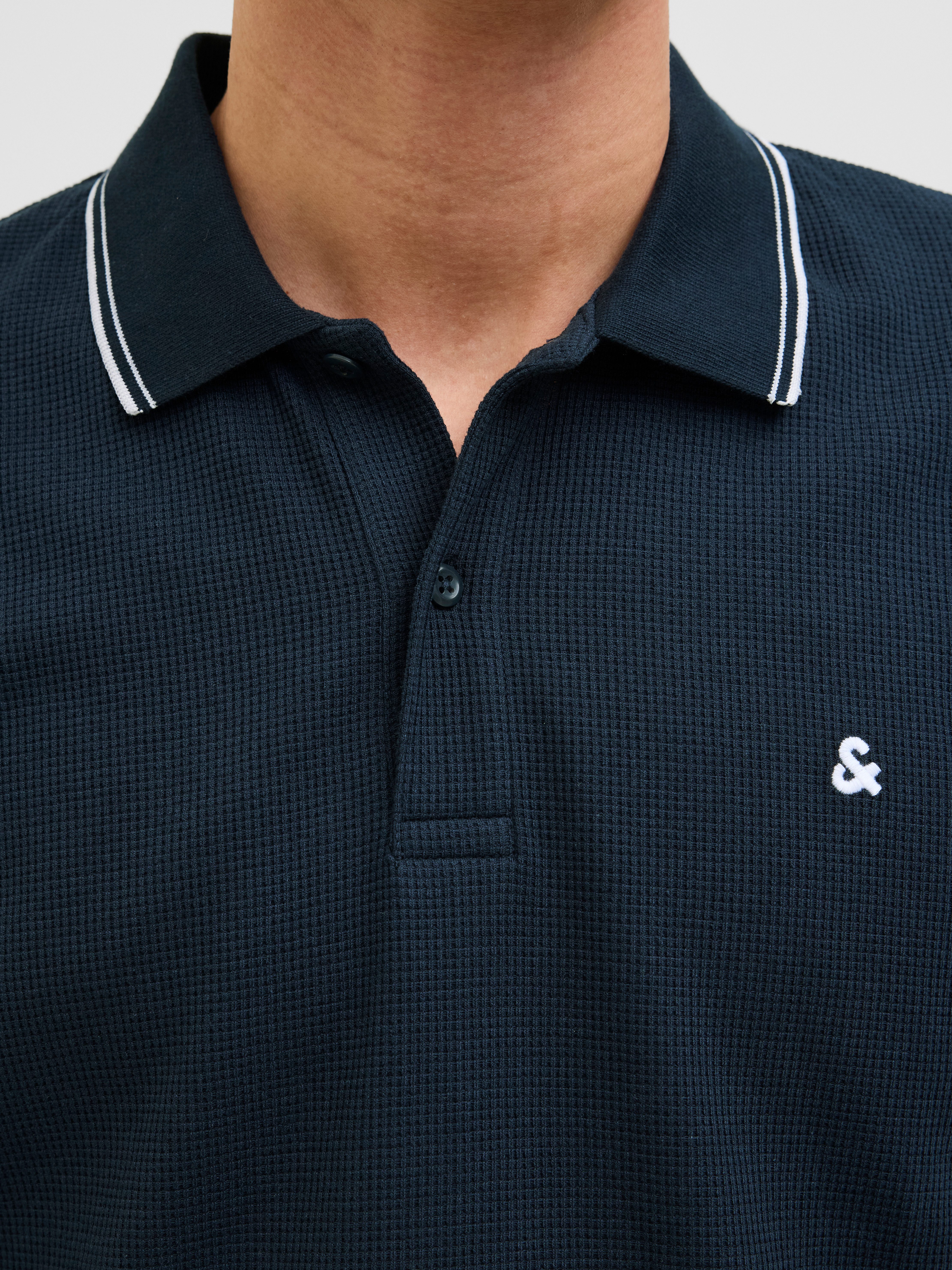 Jack & Jones Poloshirt JJEAUSTIN POLO SS NOOS Materialmix, regular fit – Bild 3 von 5