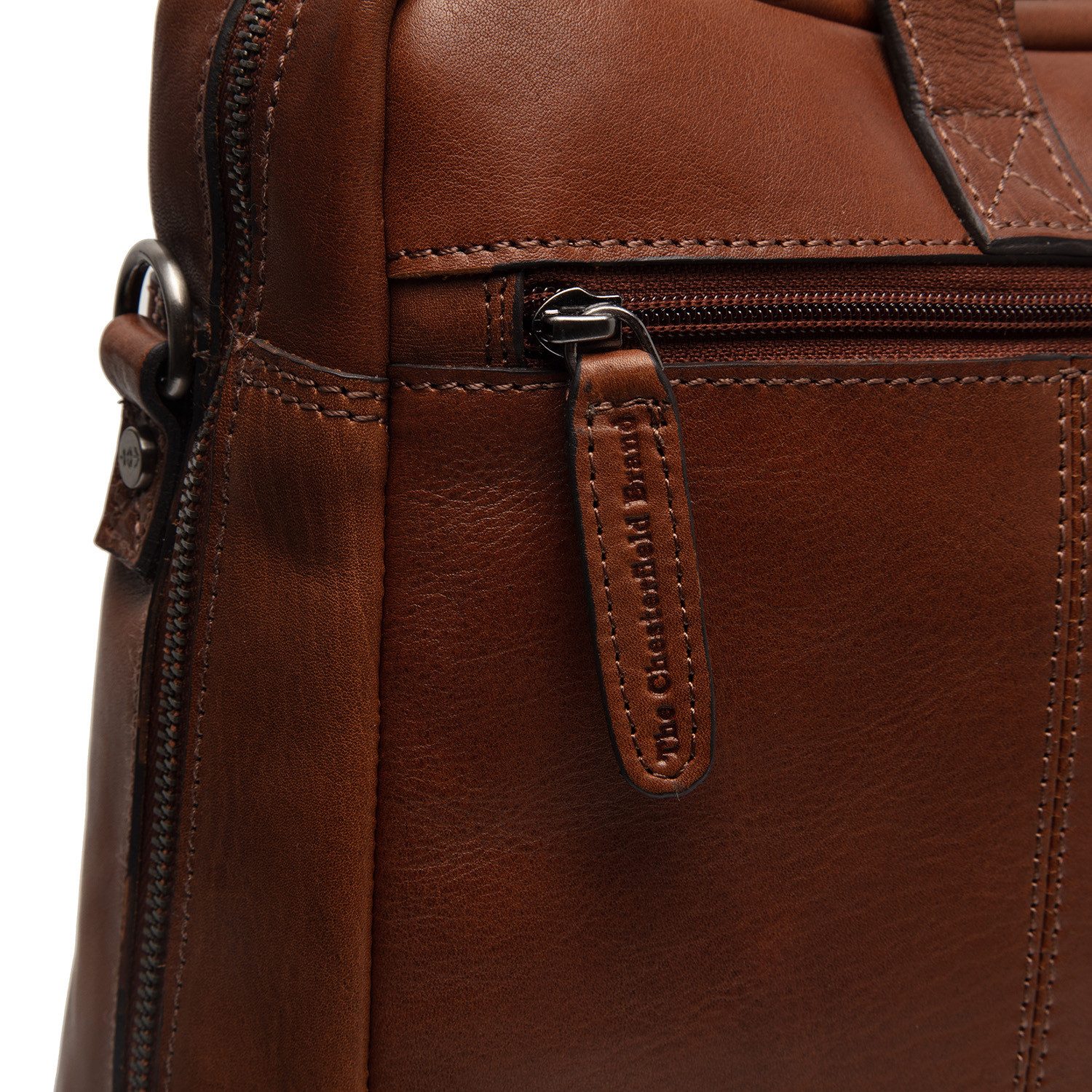The Chesterfield Brand Umhängetasche C48.1245 Modena Gusset Briefcase / Aktentasche Leder (Stück, 1-tlg., 1), Leder