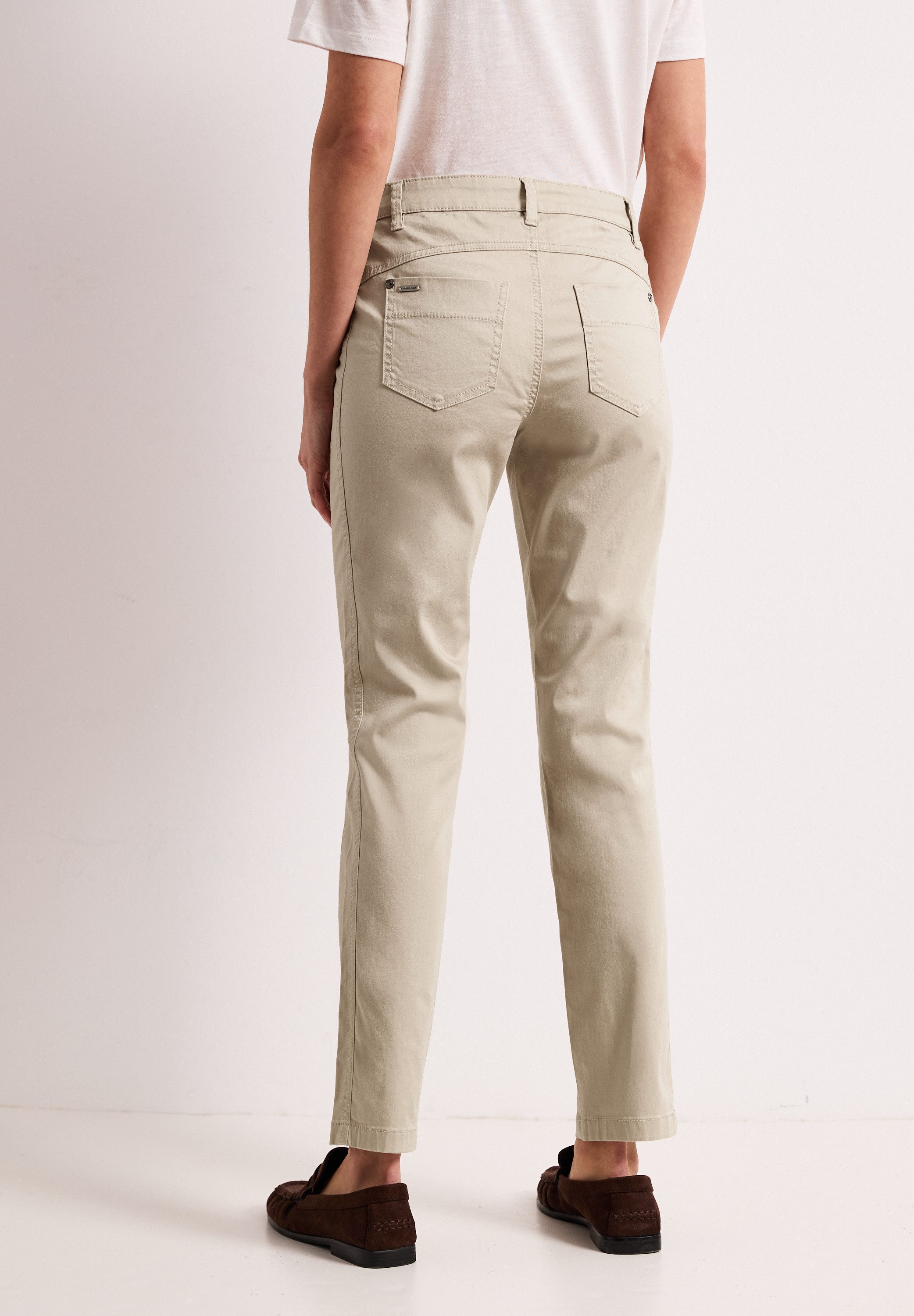 STREET ONE Stoffhose aus Baumwolle mit Stretchanteil