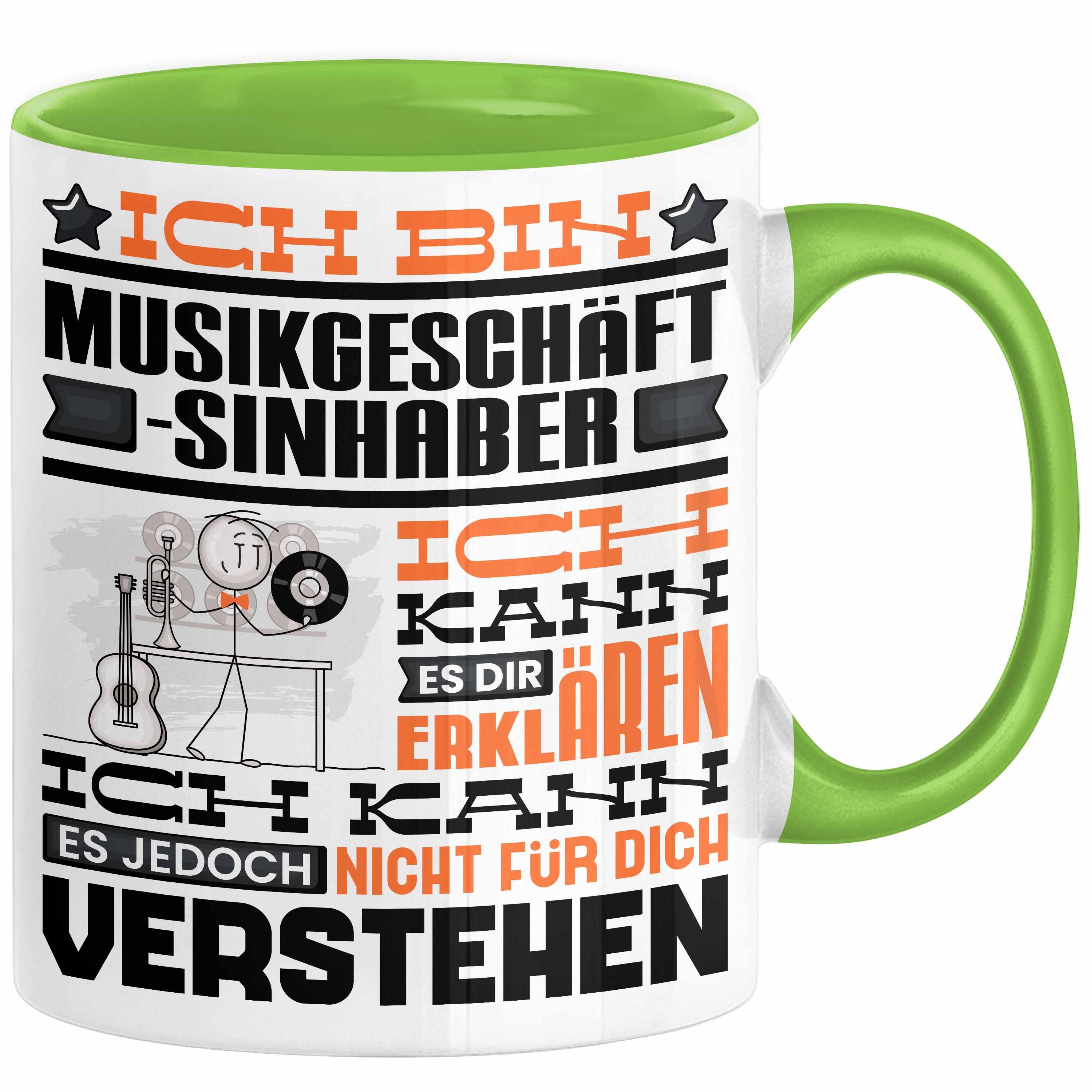 Tasse Musikgeschäftsinhaber Geschenk Tasse Lustige Geschenkdiee für einen Mu