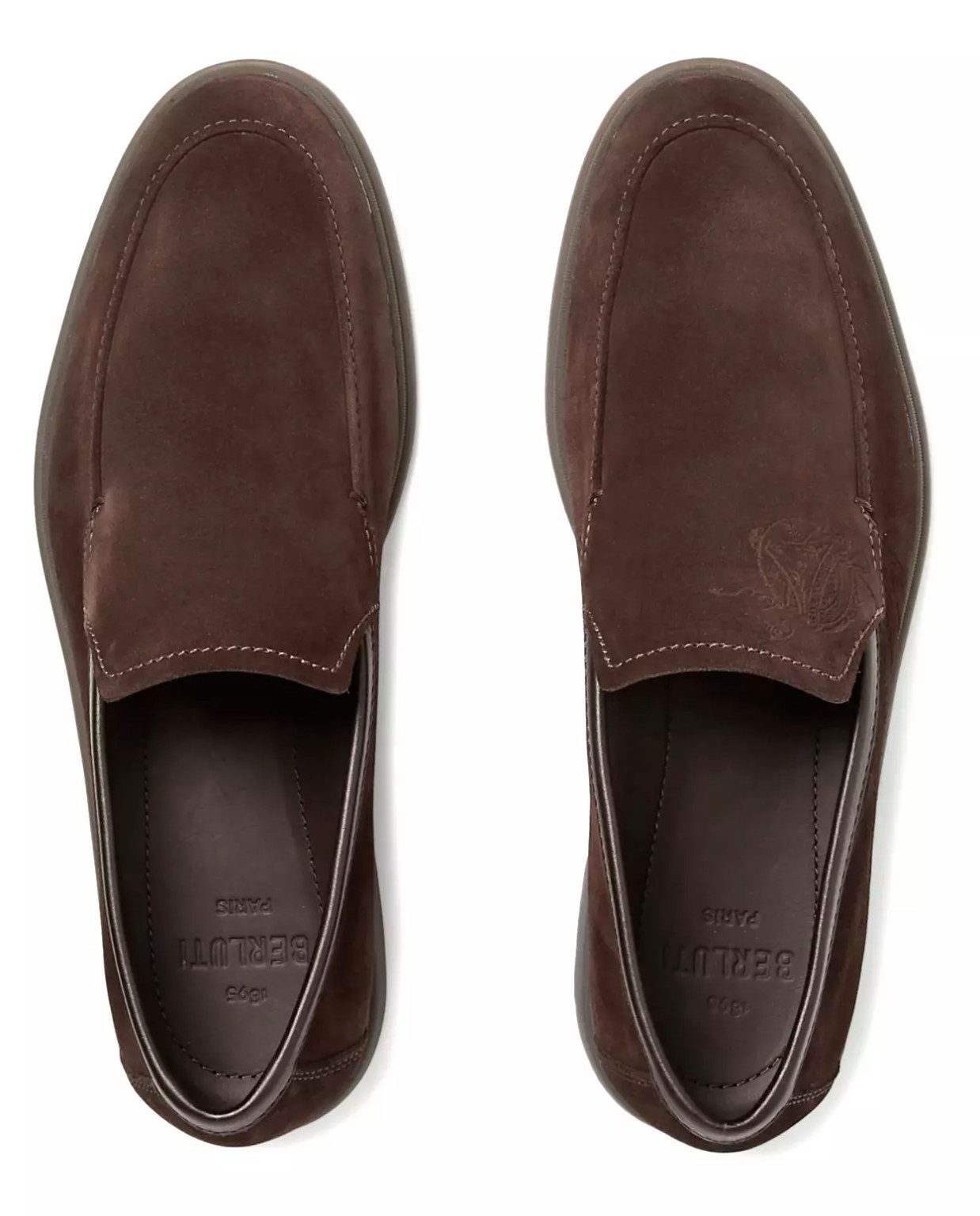 Berluti Latitude Scritto Suede Schuhe Мокасины Лоферы Scritto-Gravur – das ikonische Motiv der Marke