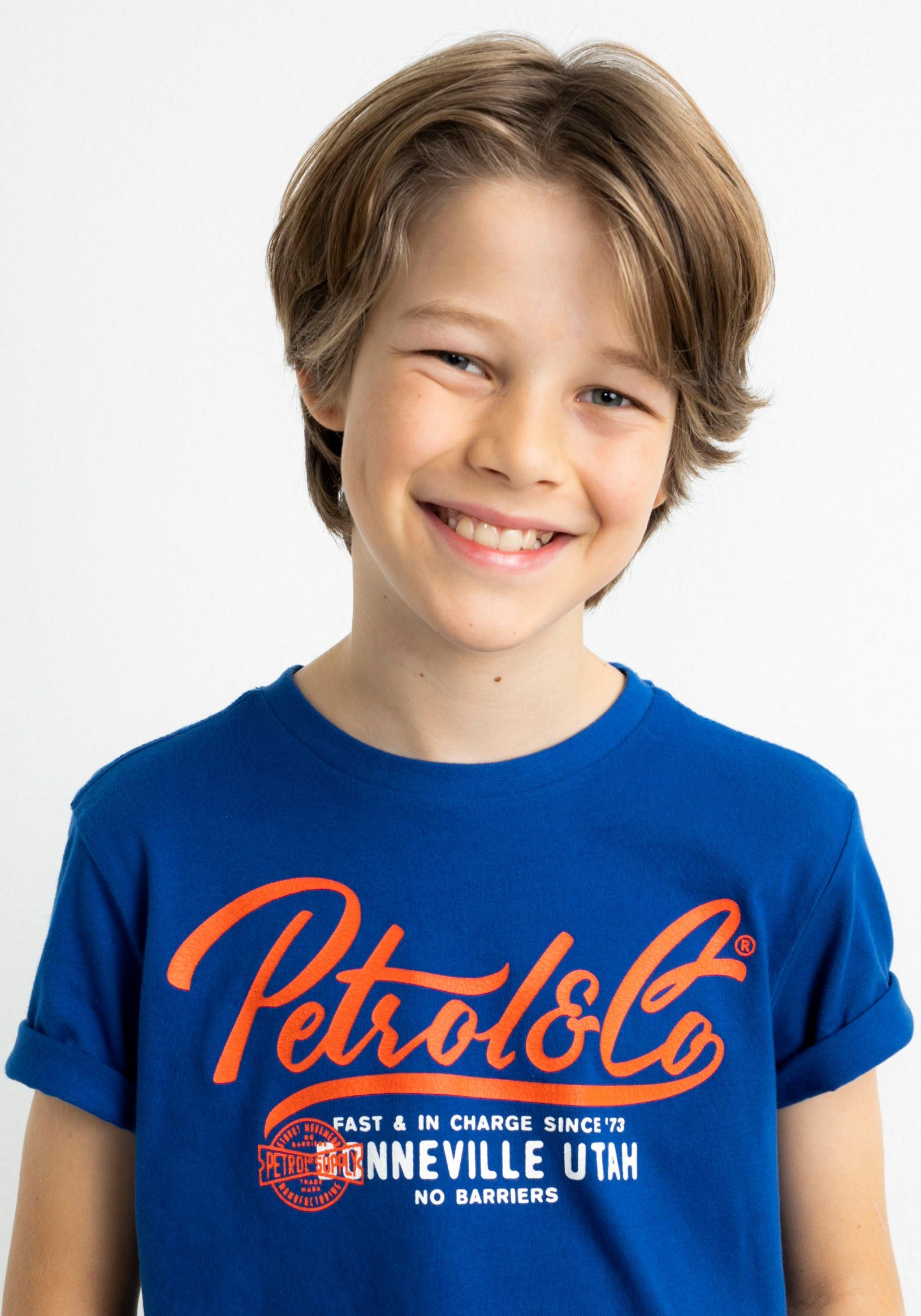 Kinder Teens (Gr. 128 - 182) Petrol Industries T-Shirt BONNE VILLE