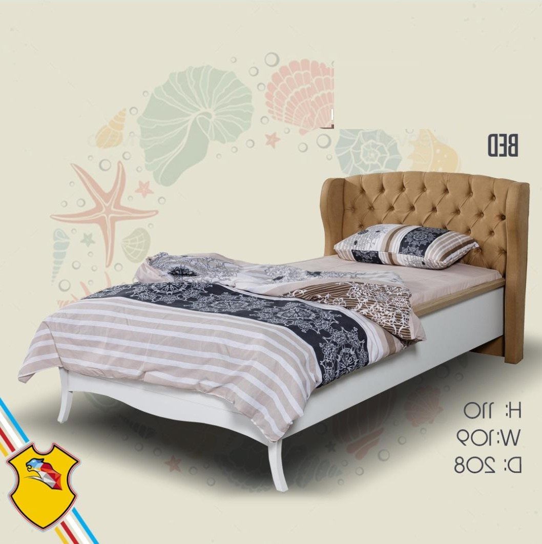 Xlmoebel Einzelbett Modernes braunes Holzbett für stilvolles Jugendzimmer (Einzelbett, 1-tlg., Bett), Hergestellt in Europa