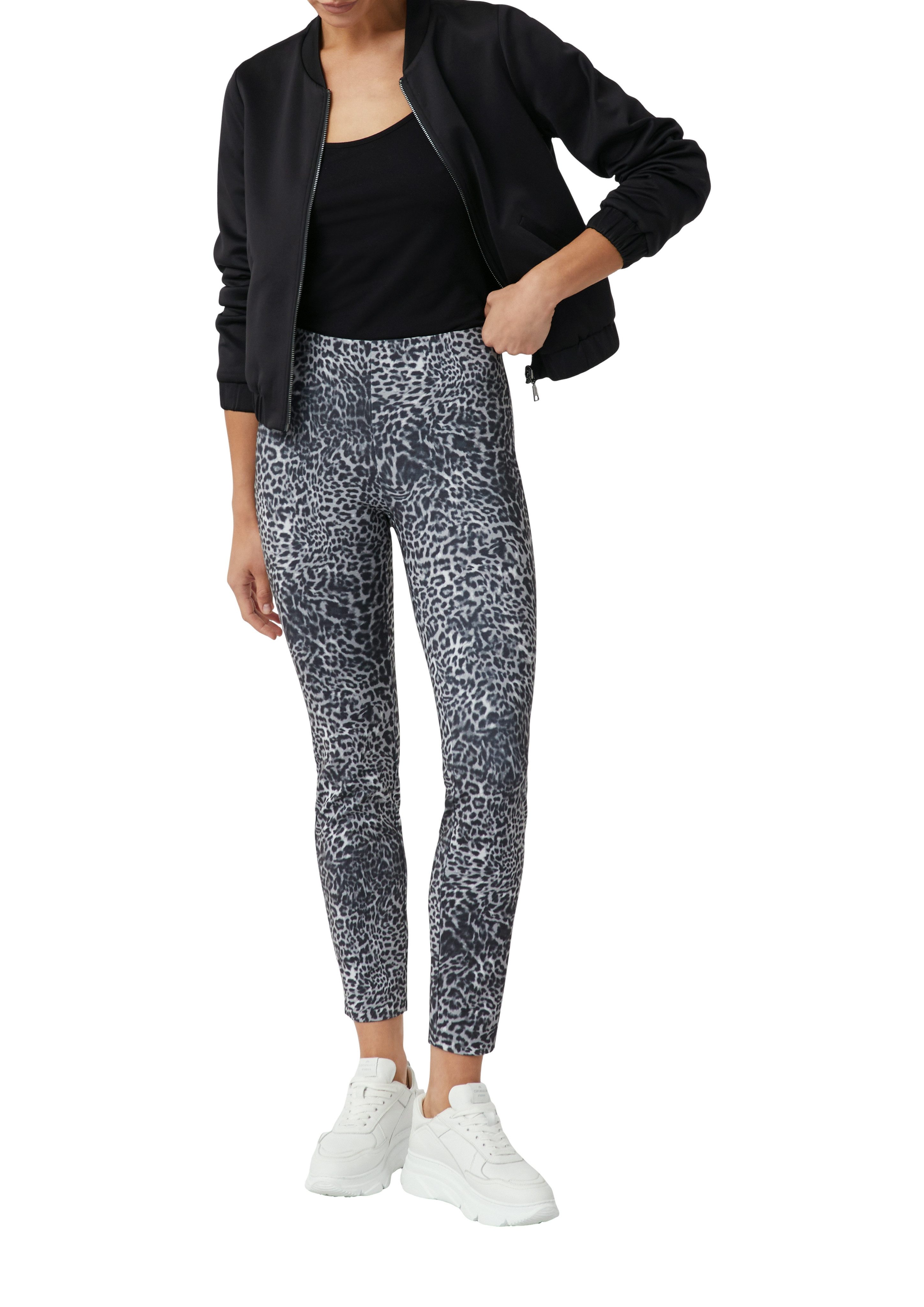comma Leggings mit All-Over Print günstig online kaufen