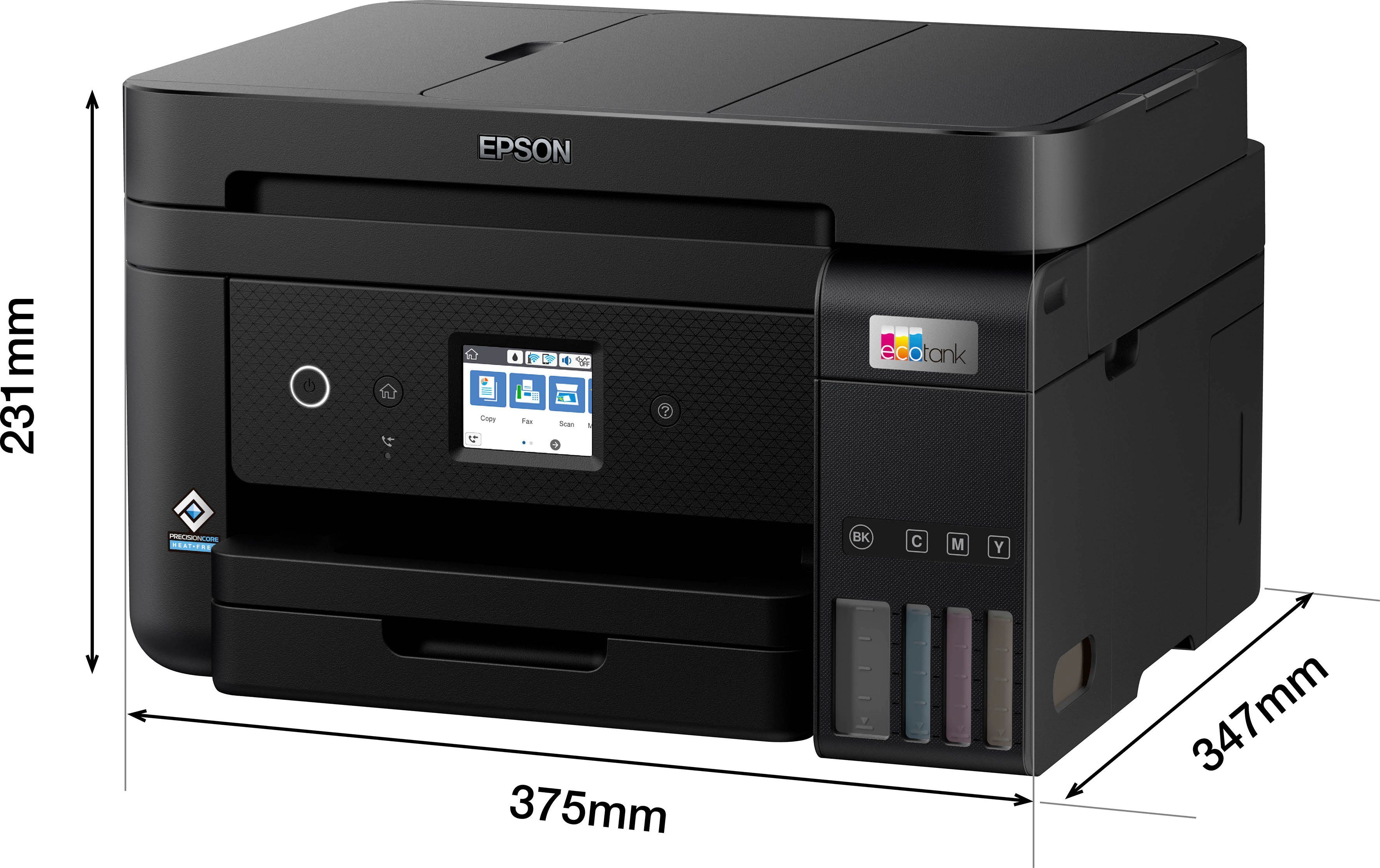 Epson EcoTank ET-4850 Multifunktionsdrucker, Wi-Fi Direct) (Ethernet), (LAN WLAN (Wi-Fi)
