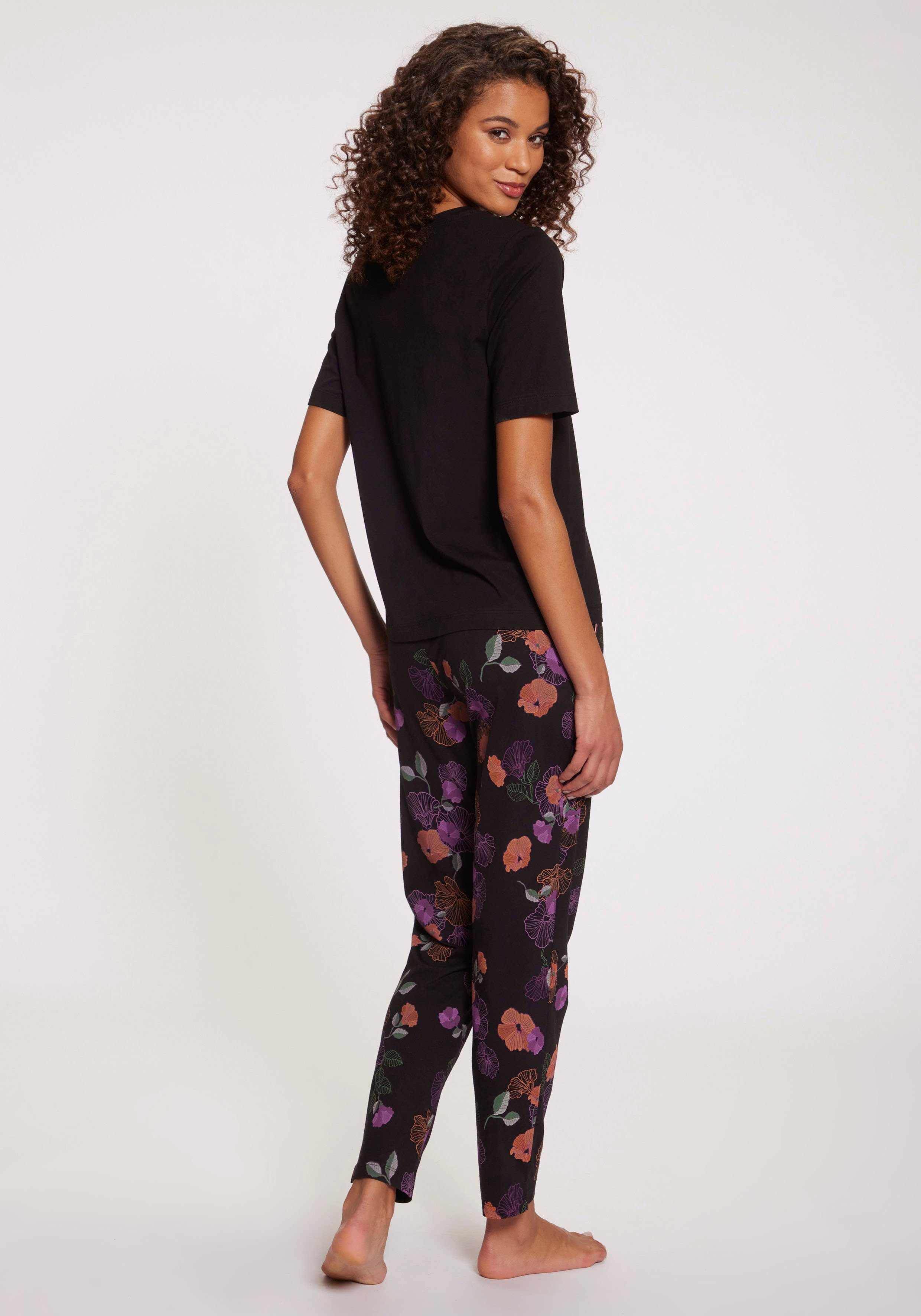 Vivance Dreams by Lascana Pyjama (Set, 2 tlg) mit Blumen-Druck