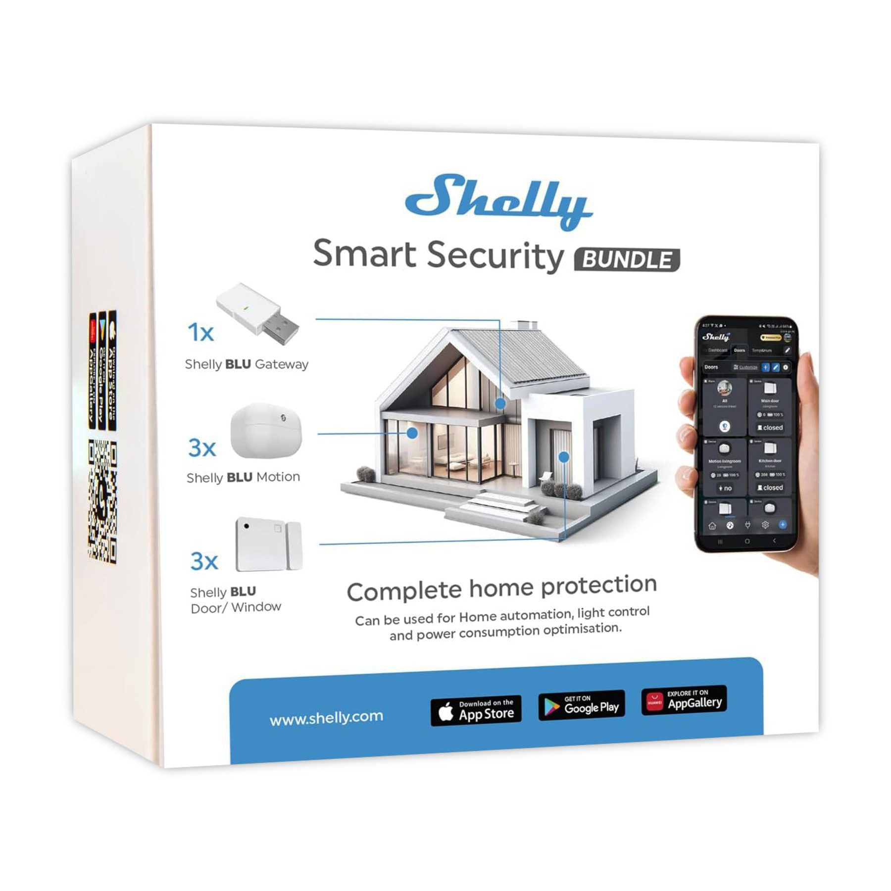 SHELLY Starterkit Einbruchschutz Smart-Home Starter-Set
