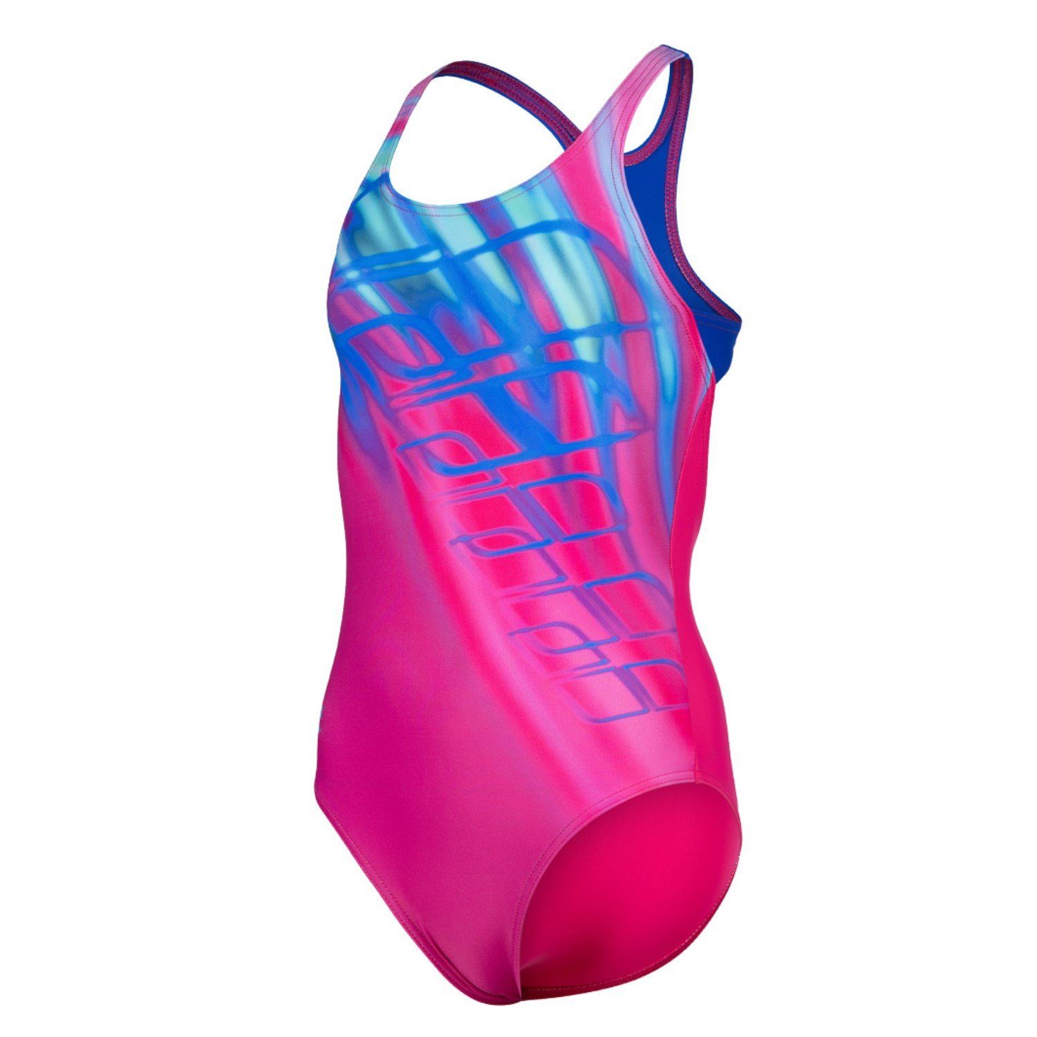 Arena Badeanzug Shading Einteiler für Mädchen Swim-Pro-Back Rosa
