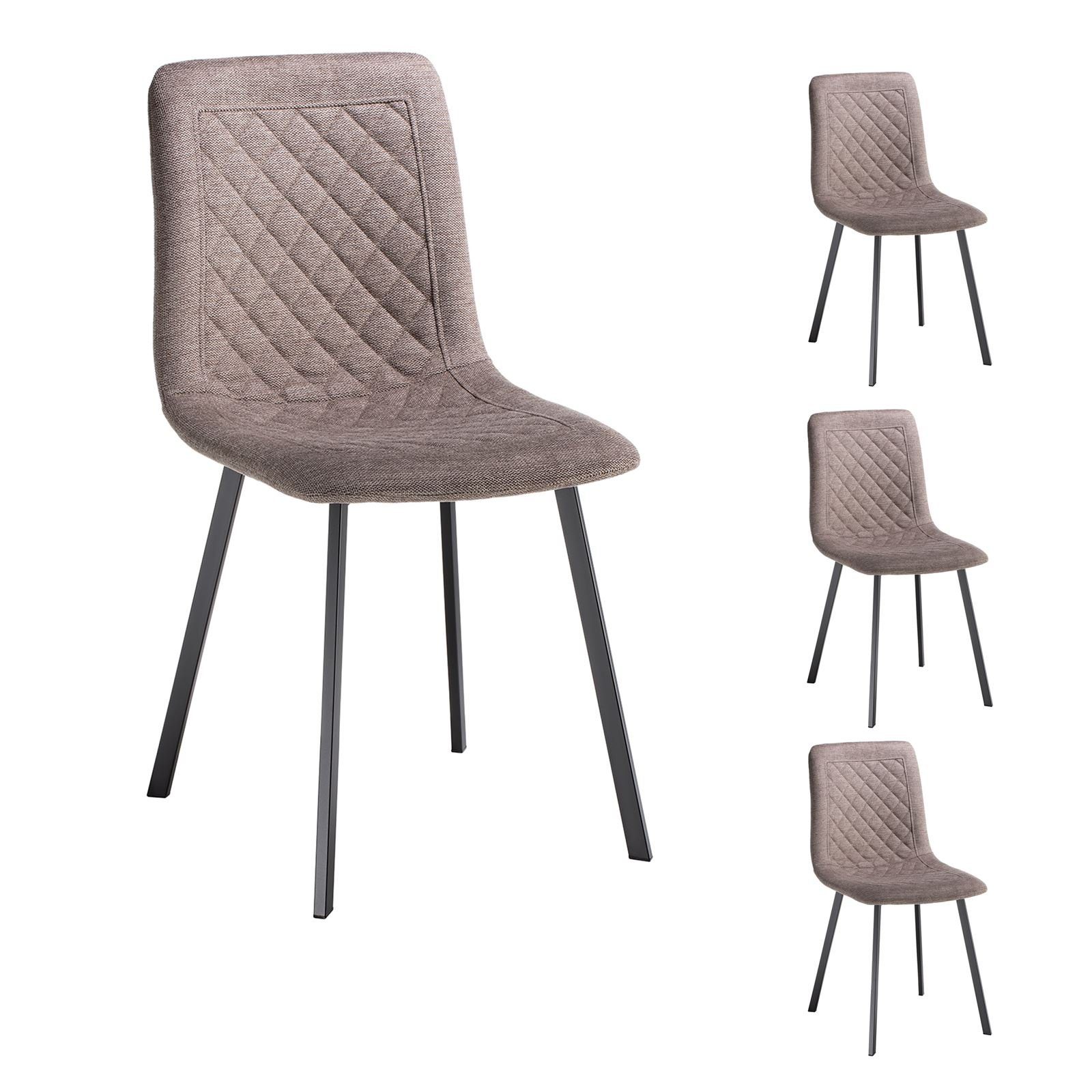 CARO-Möbel Esszimmerstuhl TREVISO (4 St), Esszimmerstuhl günstig online kaufen