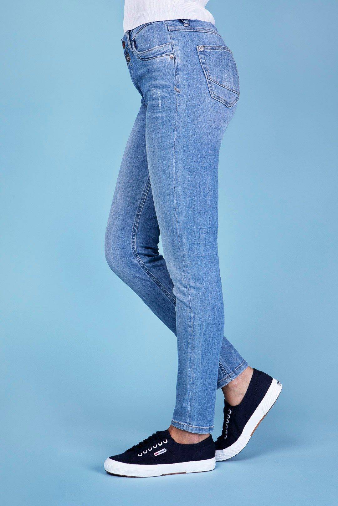 BLUE FIRE Stretch-Jeans BLUE LARA pacific FIRE used