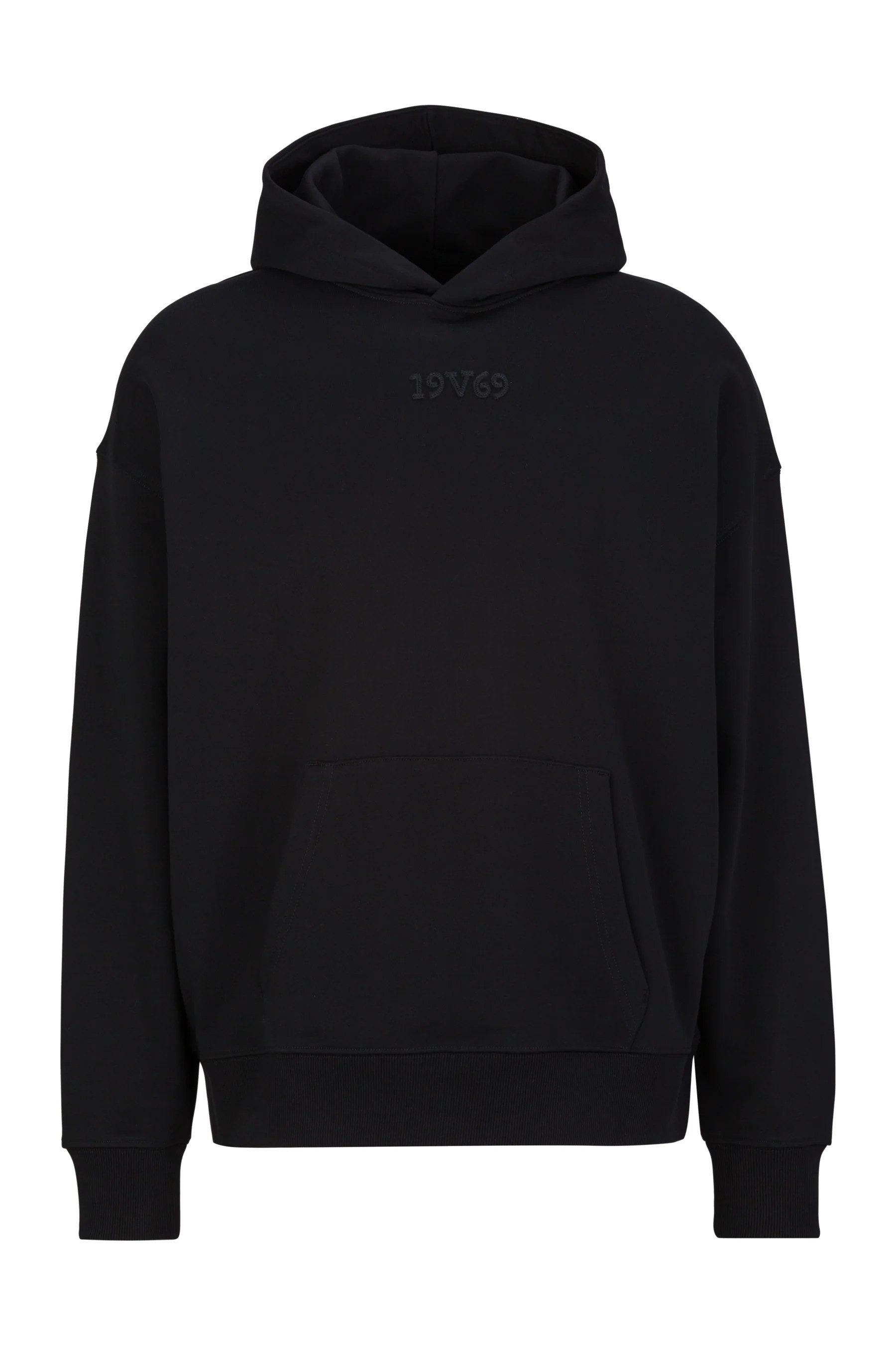 19V69 ITALIA Kapuzensweatshirt - Lässiger Baumwoll Hoodie mit Oversize Fit für Herren