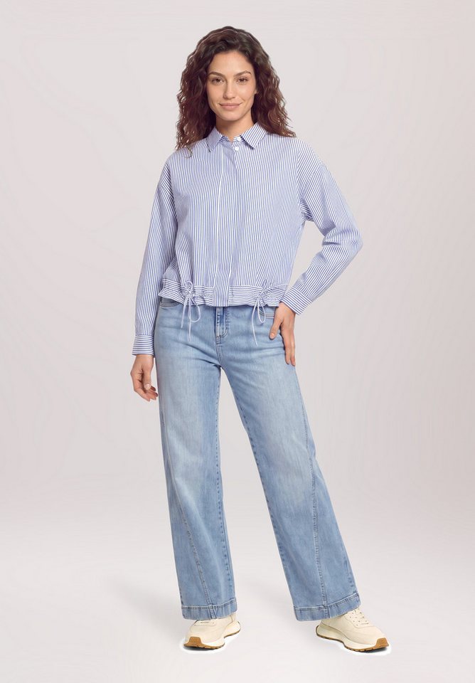 Cartoon Klassische Bluse Damen mit Raffung