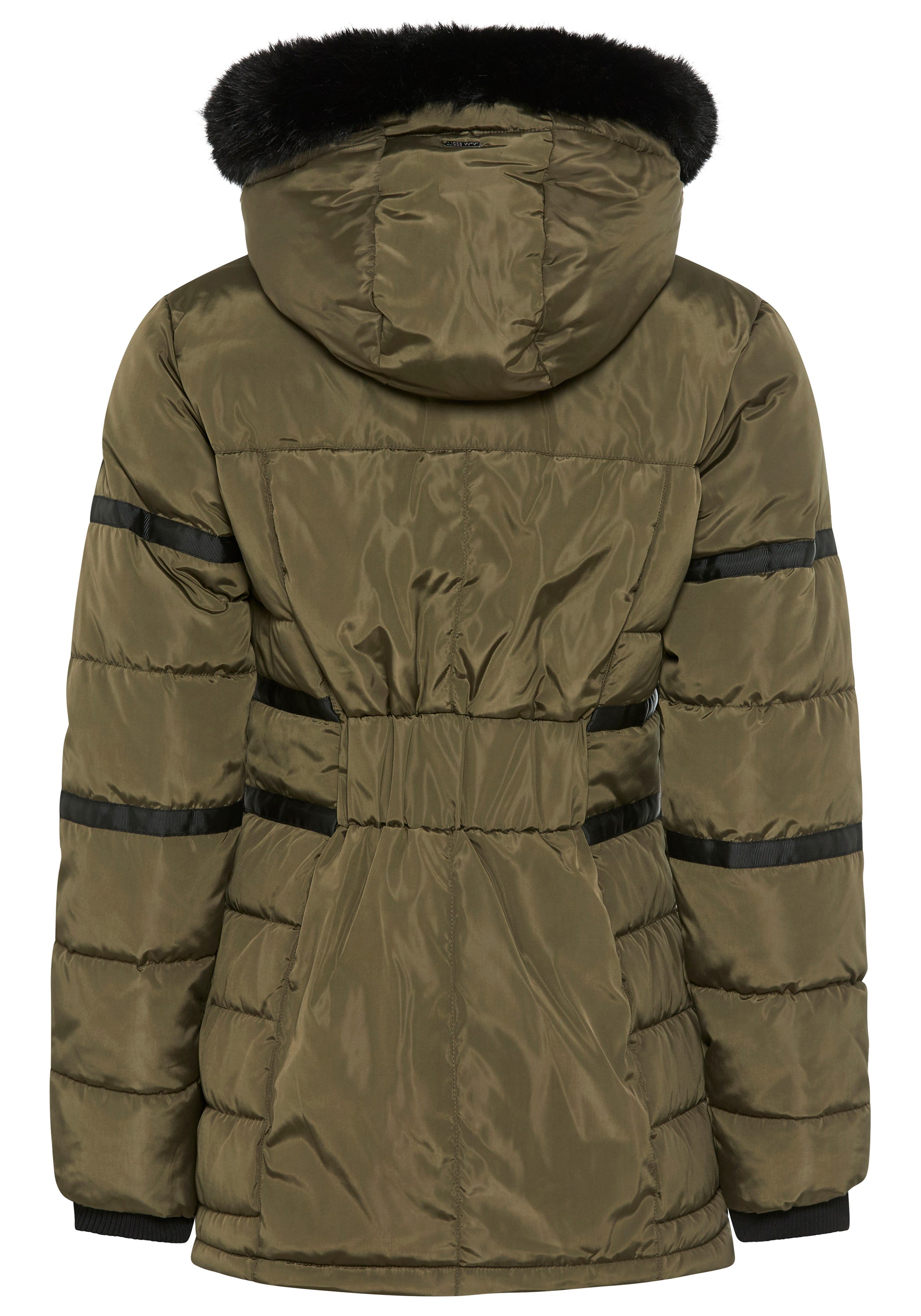 Laura Scott Winterjacke mit abnehmbarer Kapuze und Fellimitat