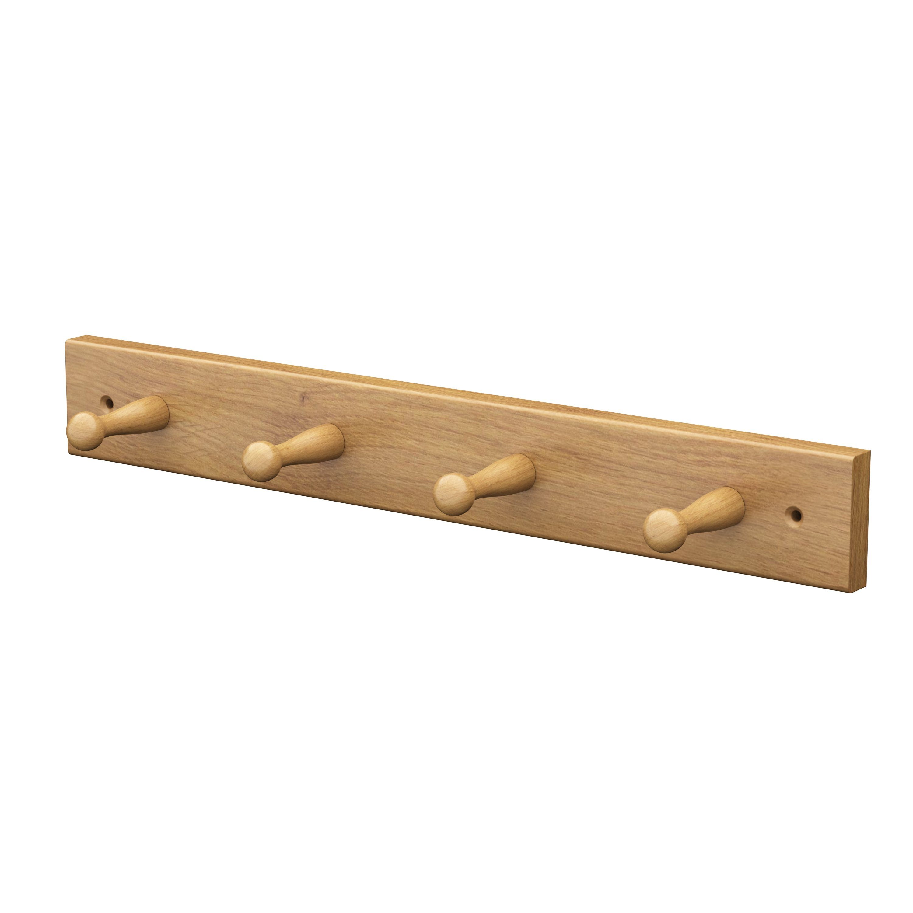 sossai® Wandgarderobe Garderobenleiste aus Holz in günstig online kaufen