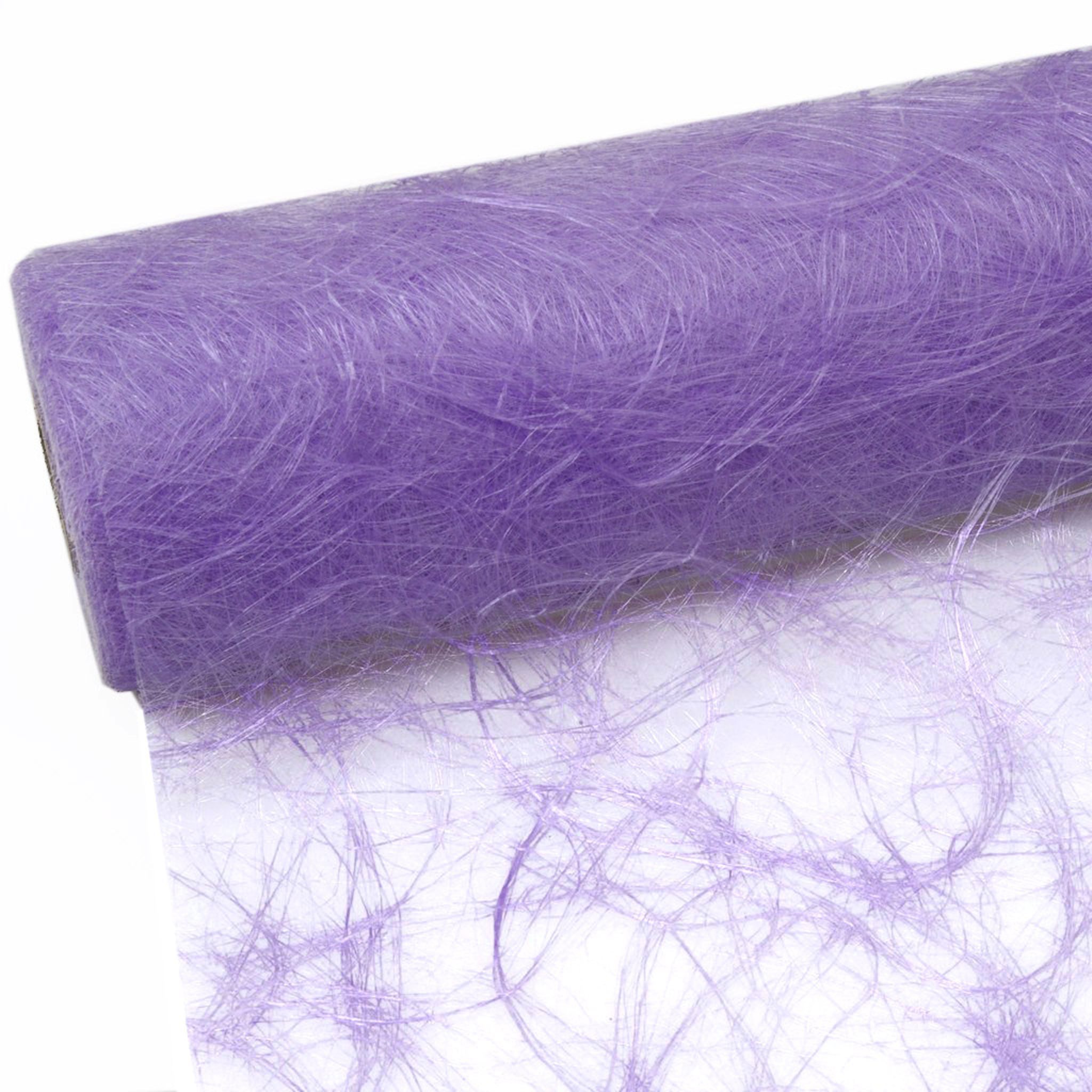 Deko AS Tischläufer Sizoweb Tischläufer - lavendel - 30 cm - 25 m + 100 Dekodiamanten - (1-tlg, 1 Rolle Tischläufer), Strapazierfähig