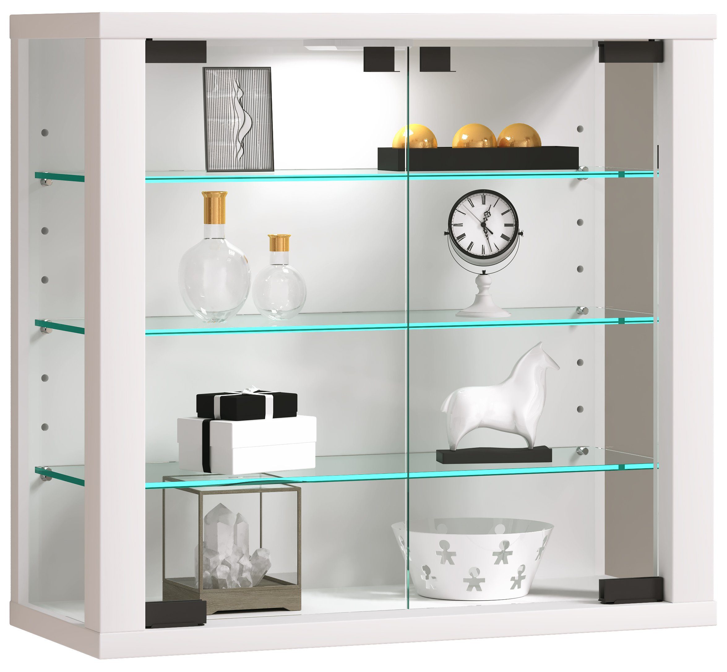 VCM Hängevitrine Wandvitrine Hängevitrine Glasvitrine Vitrosa günstig online kaufen