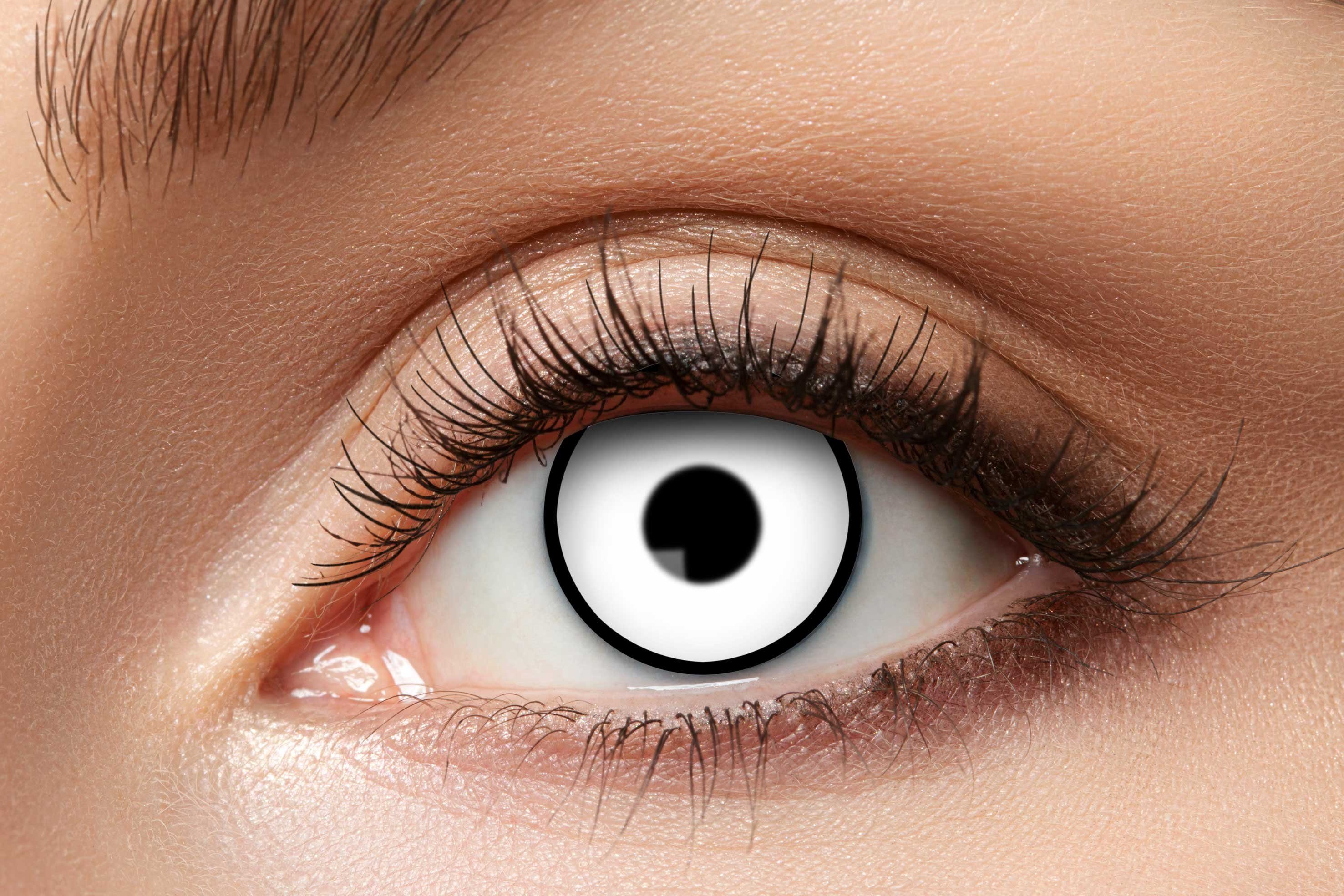 Eyecatcher Farblinsen »Kontaktlinsen weiss. White Manson. Zombie  Kontaktlinsen« online kaufen | OTTO