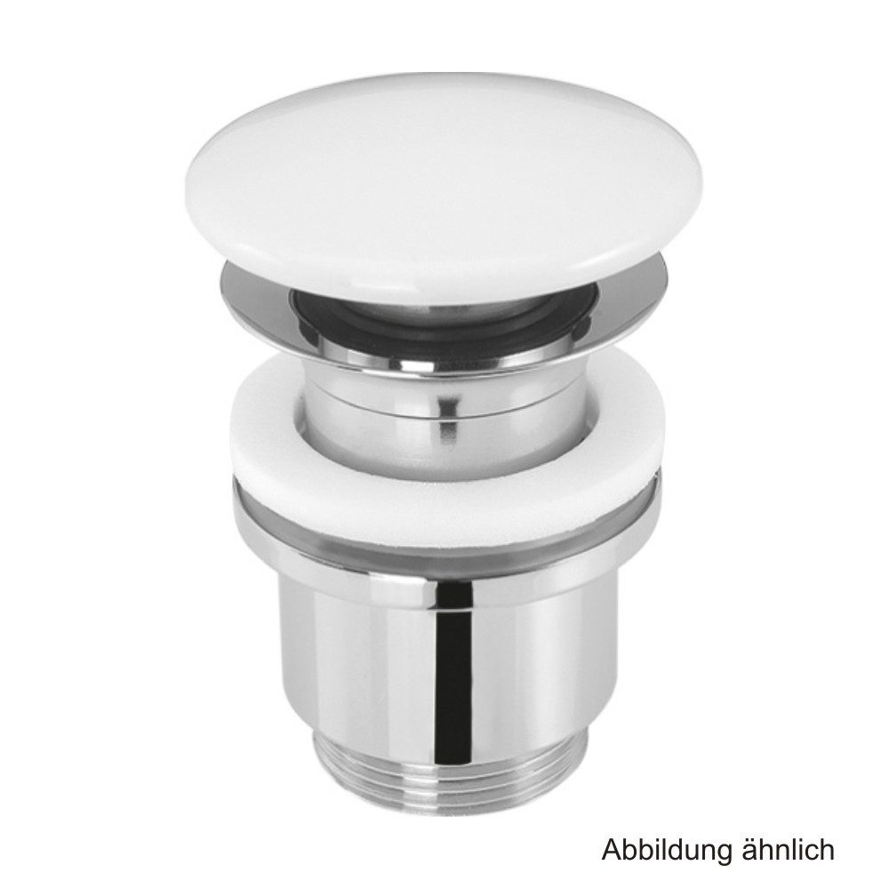 ASW Ablaufgarnitur Design Ablaufventil 1 1/4" rund 72 mm verschliessbar, mit Keramik Stop