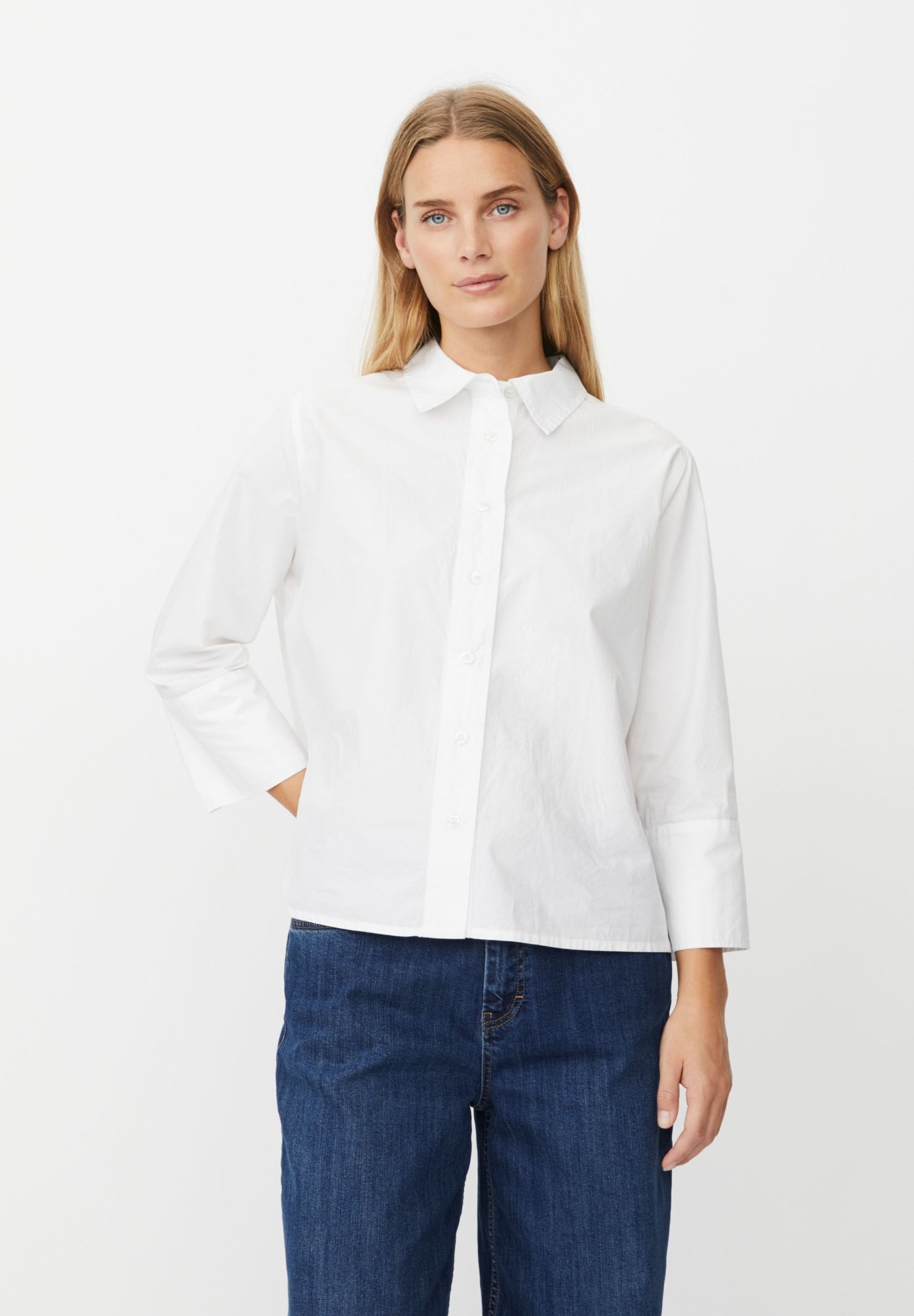 Masai 3/4-Arm-Shirt MaIlonka Schön über dem Körper, weiche Baumwolle