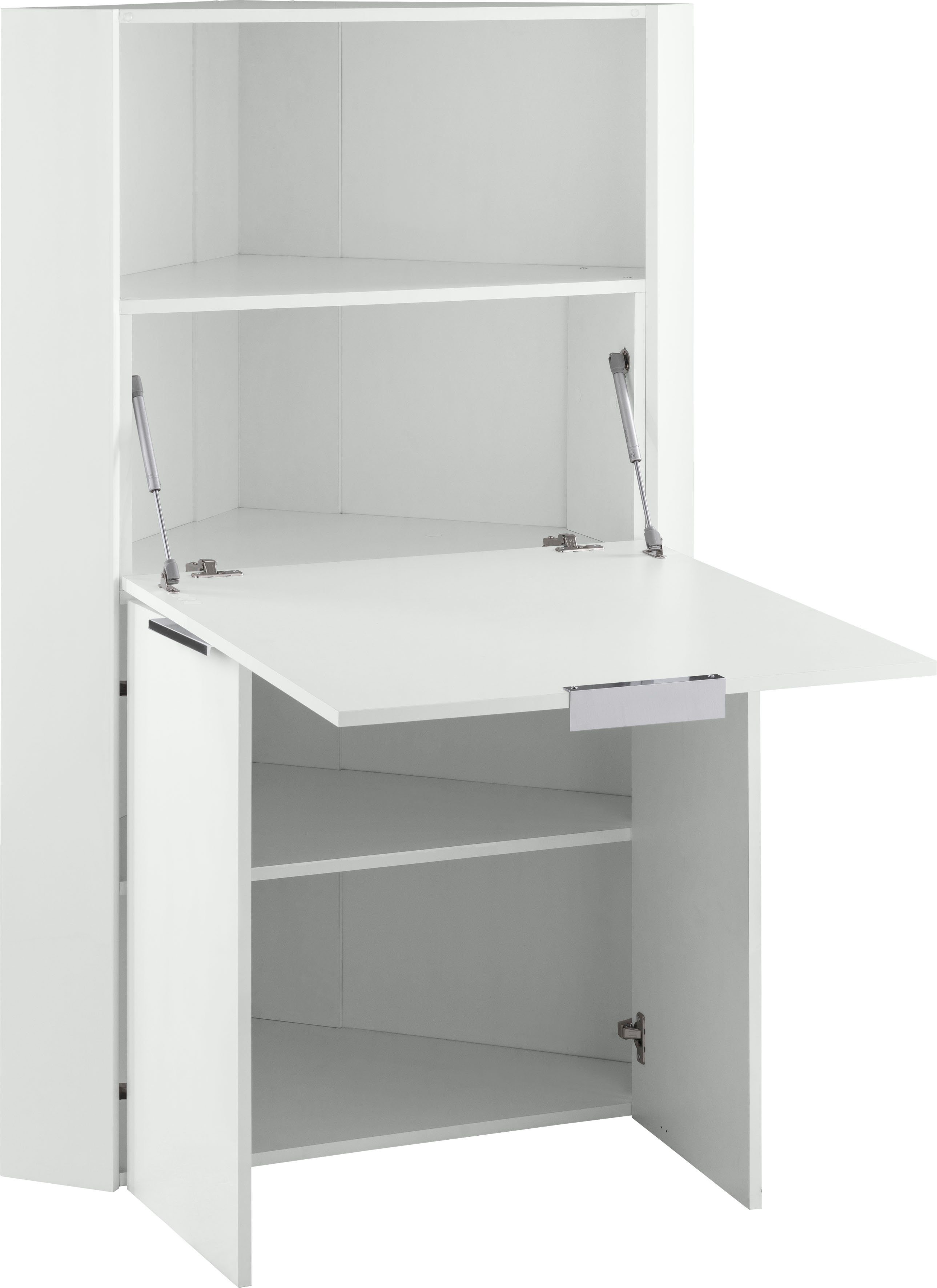 Home affaire Sekretär Dalia, Sekretär, Eckschreibtisch mit Stauraum, Breite 90 cm, Made in Italy