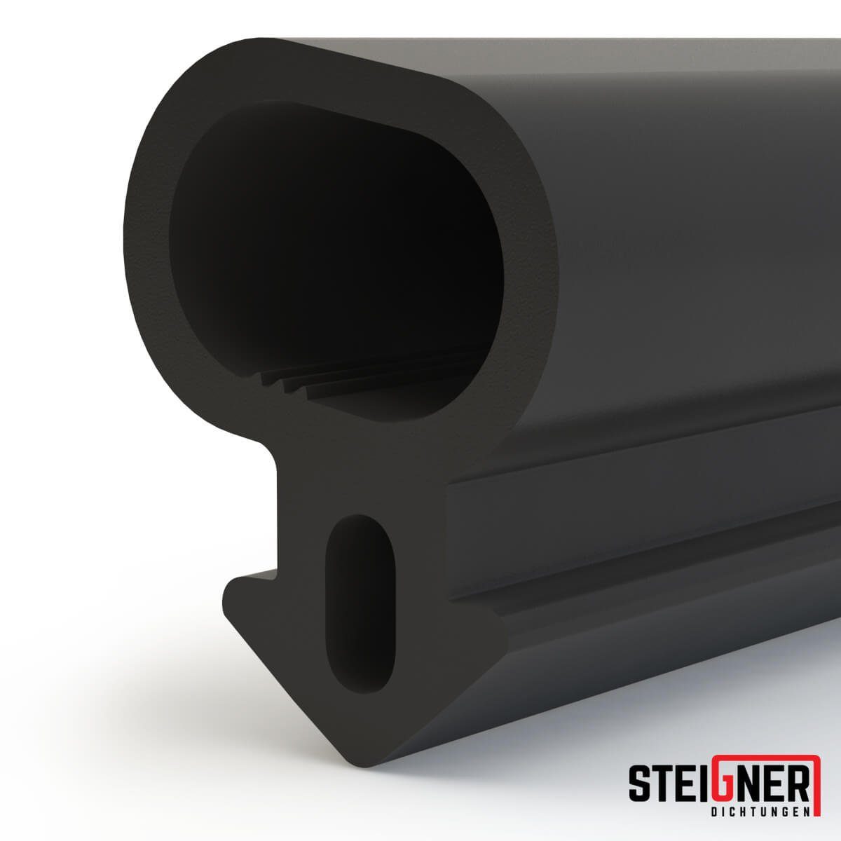 STEIGNER Türdichtband SFD06 Fensterdichtung, Flügelfalzdichtung Schwarz Premium TPE Türdichtung Gummidichtung