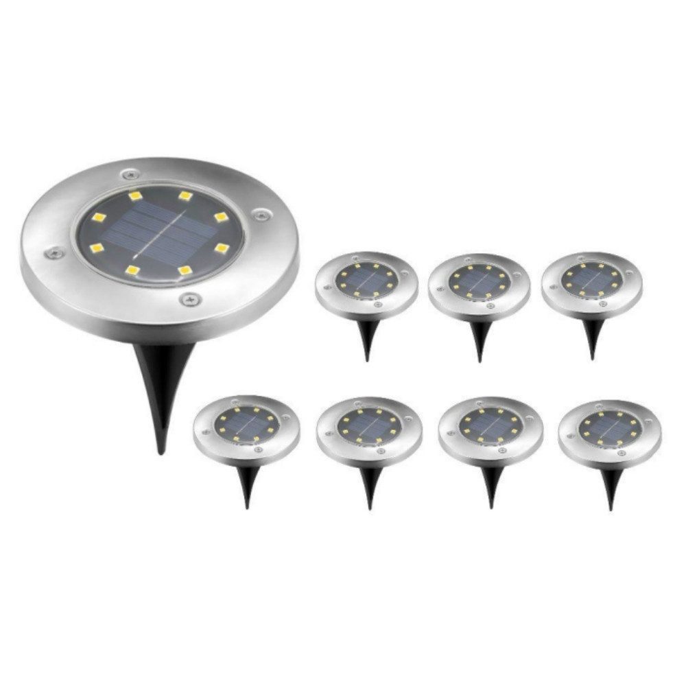 LETGOSPT LED Gartenstrahler 8 Stück Solar günstig online kaufen