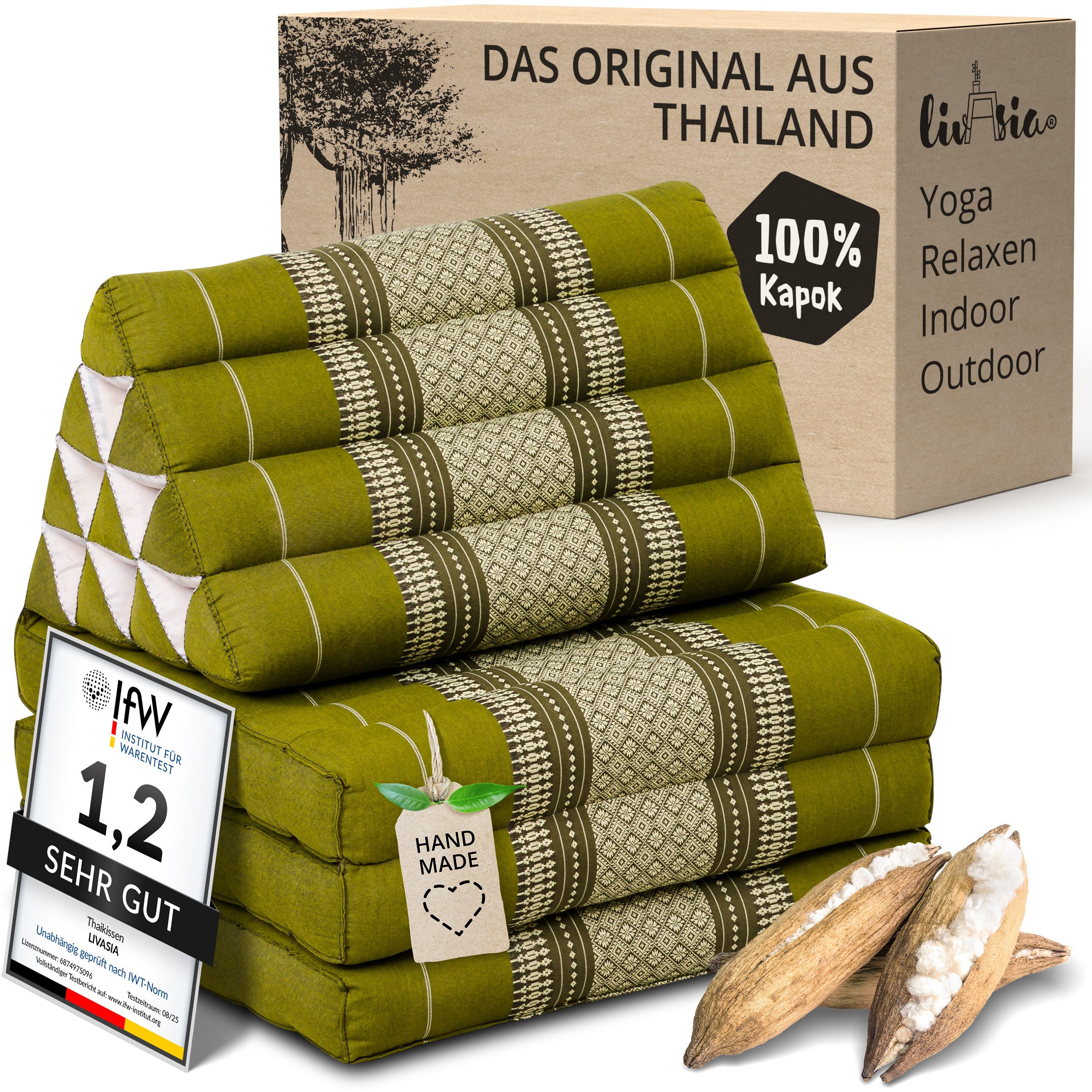 livasia Sitzsack Thaikissen 3 Auflagen (Classic) vegan und handgefertigt, 1 günstig online kaufen