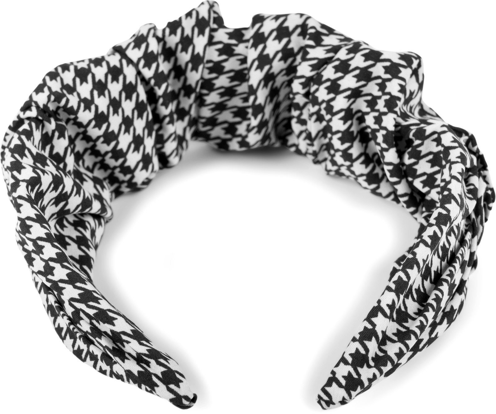 styleBREAKER 1-tlg., Haarband, Haarreif Hahnentritt Schwarz-Weiß mit Muster