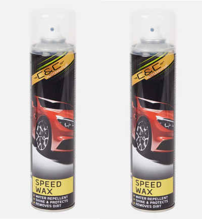 C&C Automotive 2 Dosen Speedwax Spray je 400 ml Autowachs (2 St)