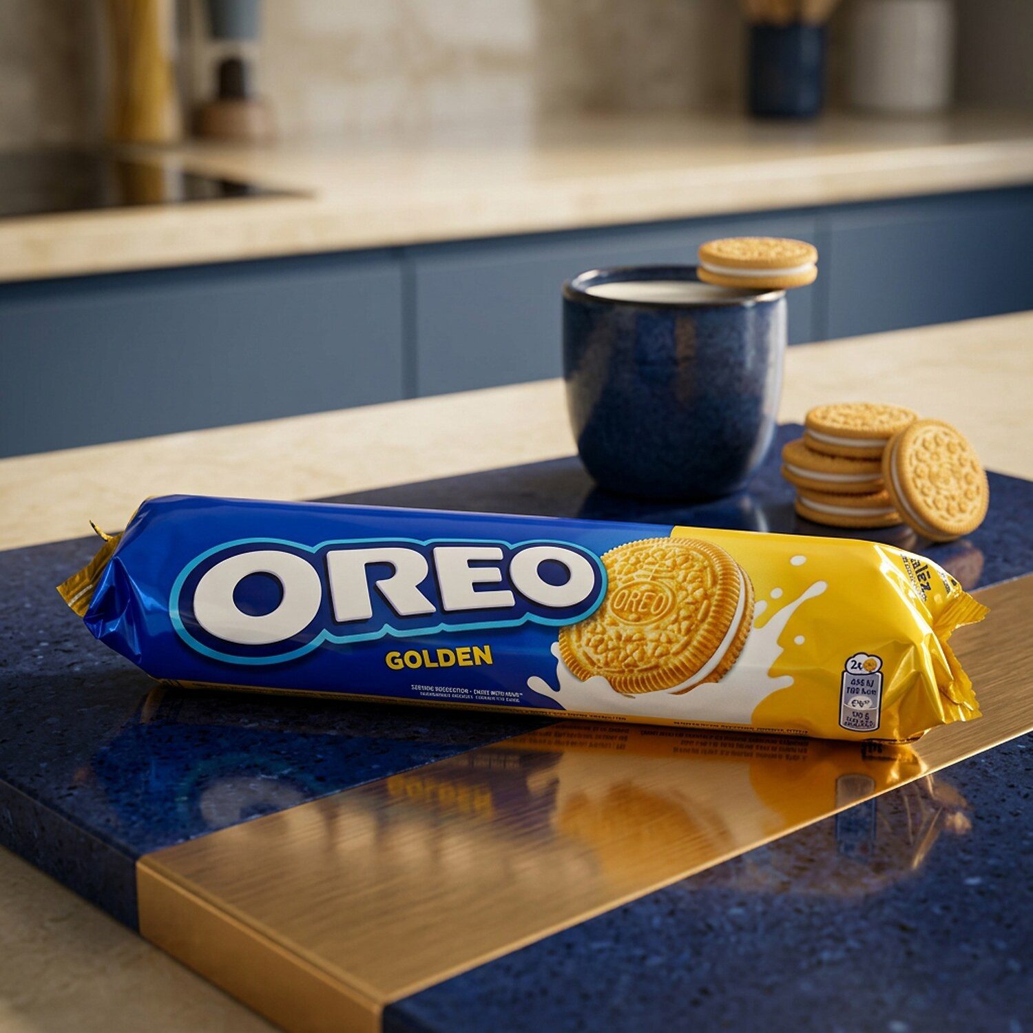 Oreo Kekse, 1 x 154 g, Golden Vanilla