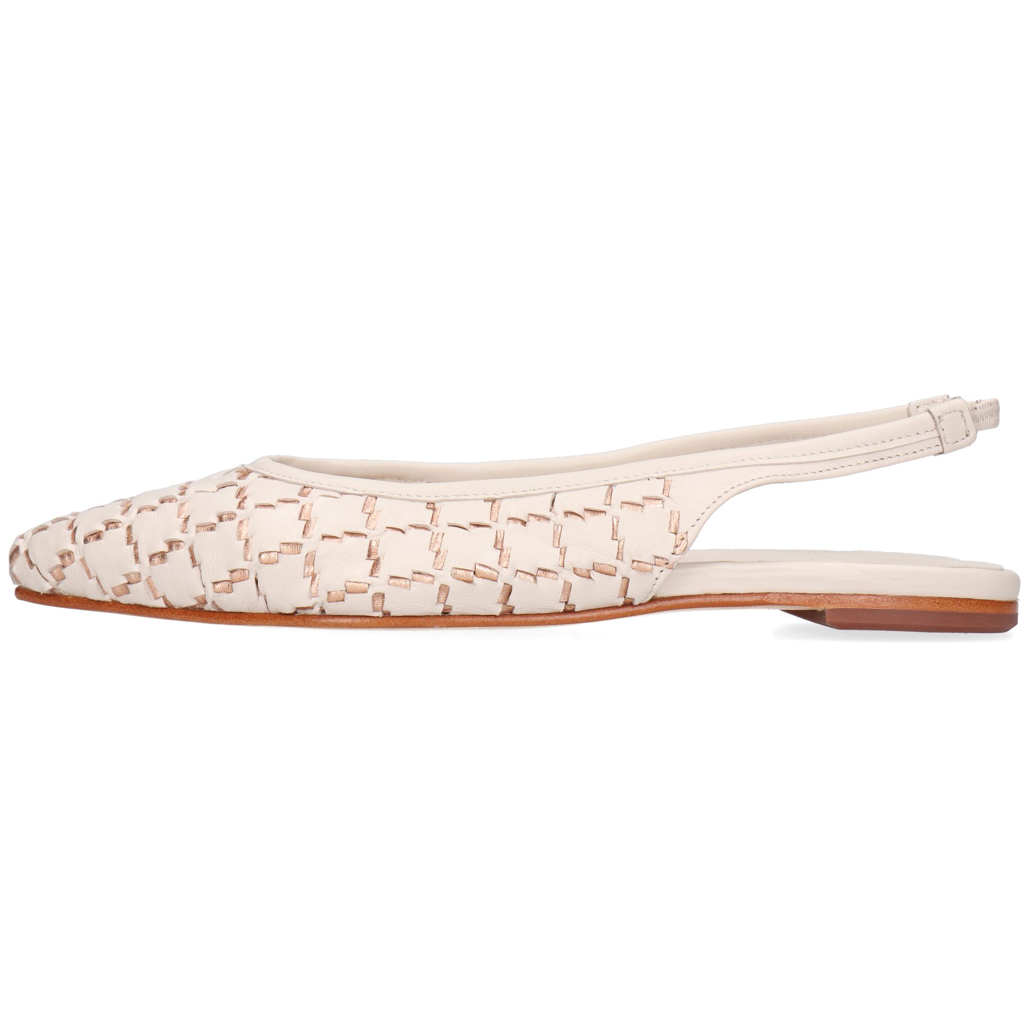 Melvin & Hamilton Fiora 7 Leder-Ballerinas für Damen Ballerina Flache Absätze, Echtes Leder, Von Hand geflochten