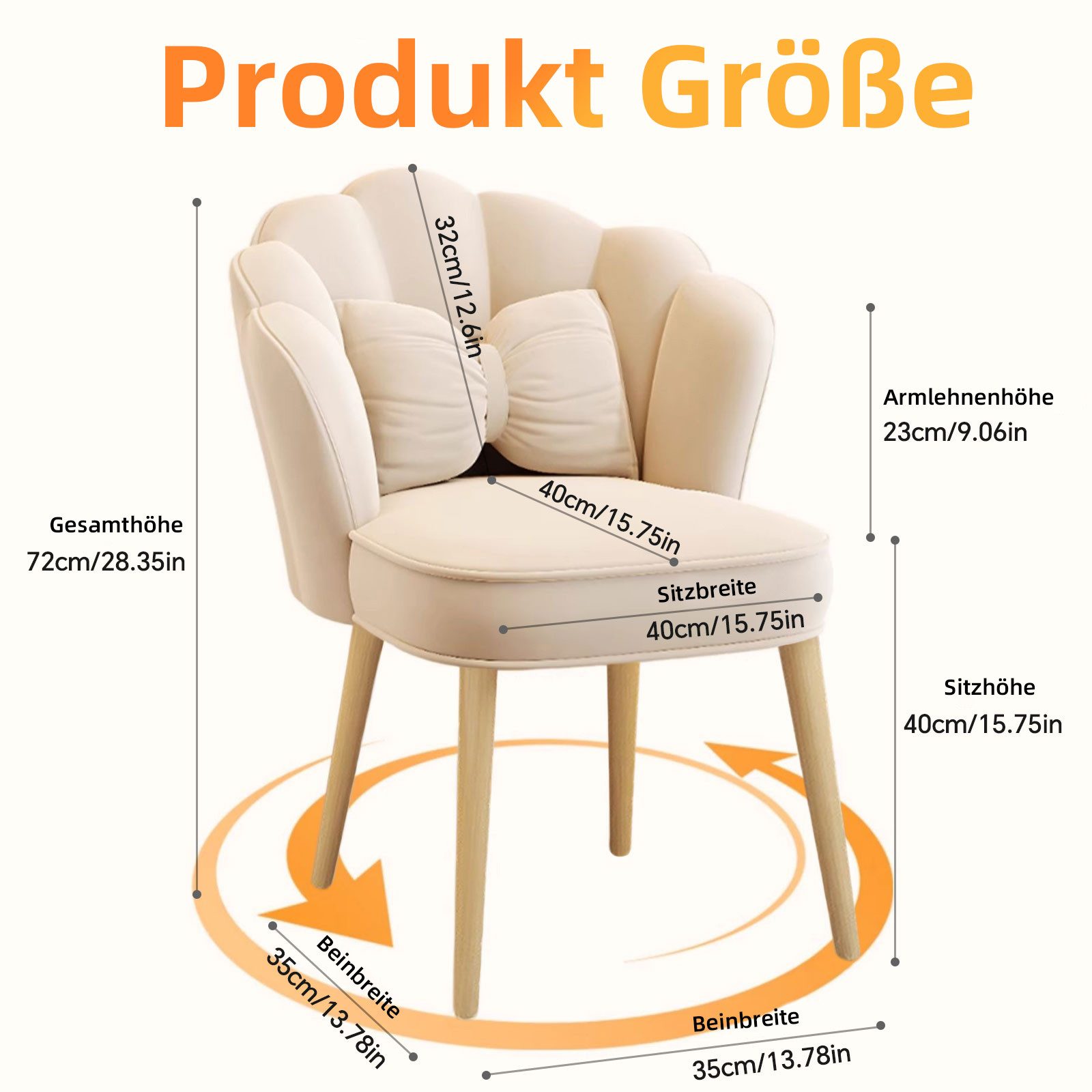 TWSOUL Polsterstuhl Schminktisch Hocker,  Ergonomischer günstig online kaufen