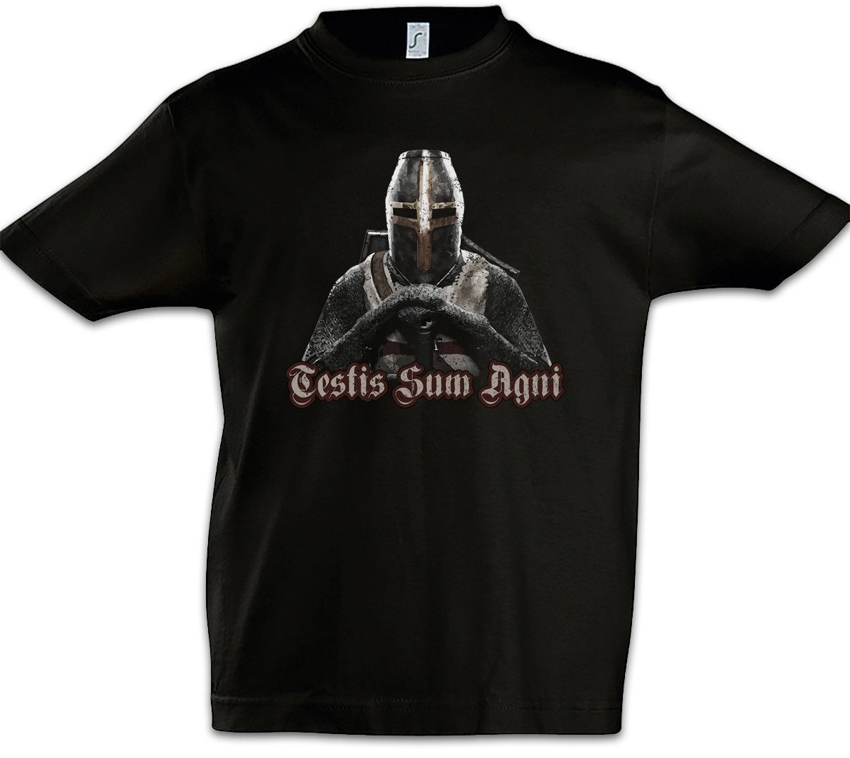 Print-Shirt Templar II Kinder T-Shirt Cross Templerkreuz Knight Ritter Orden