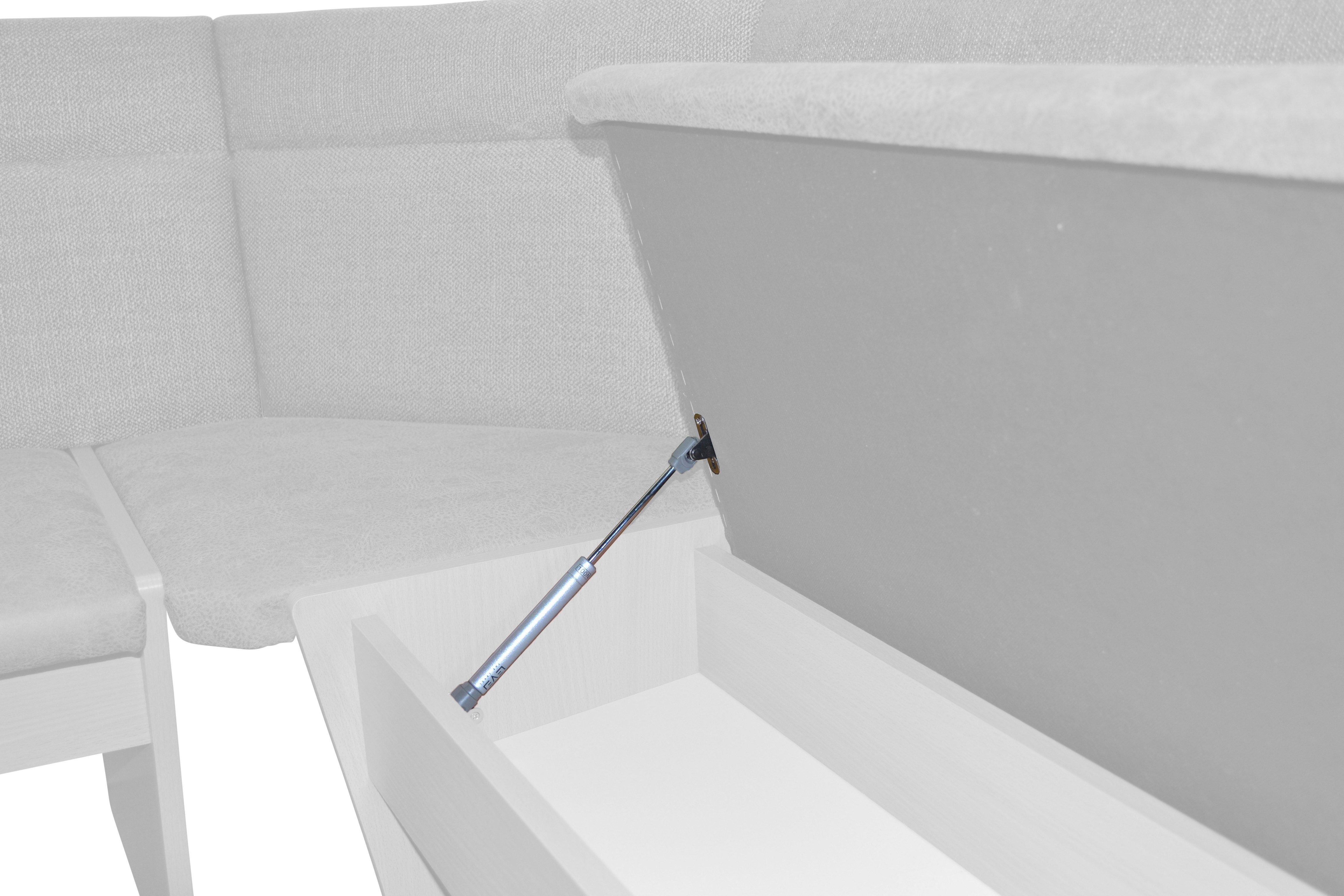 moebel-direkt-online Eckbank Cora I (Schenkel rechts/links montierbar, Stellfläche 125x165 cm)