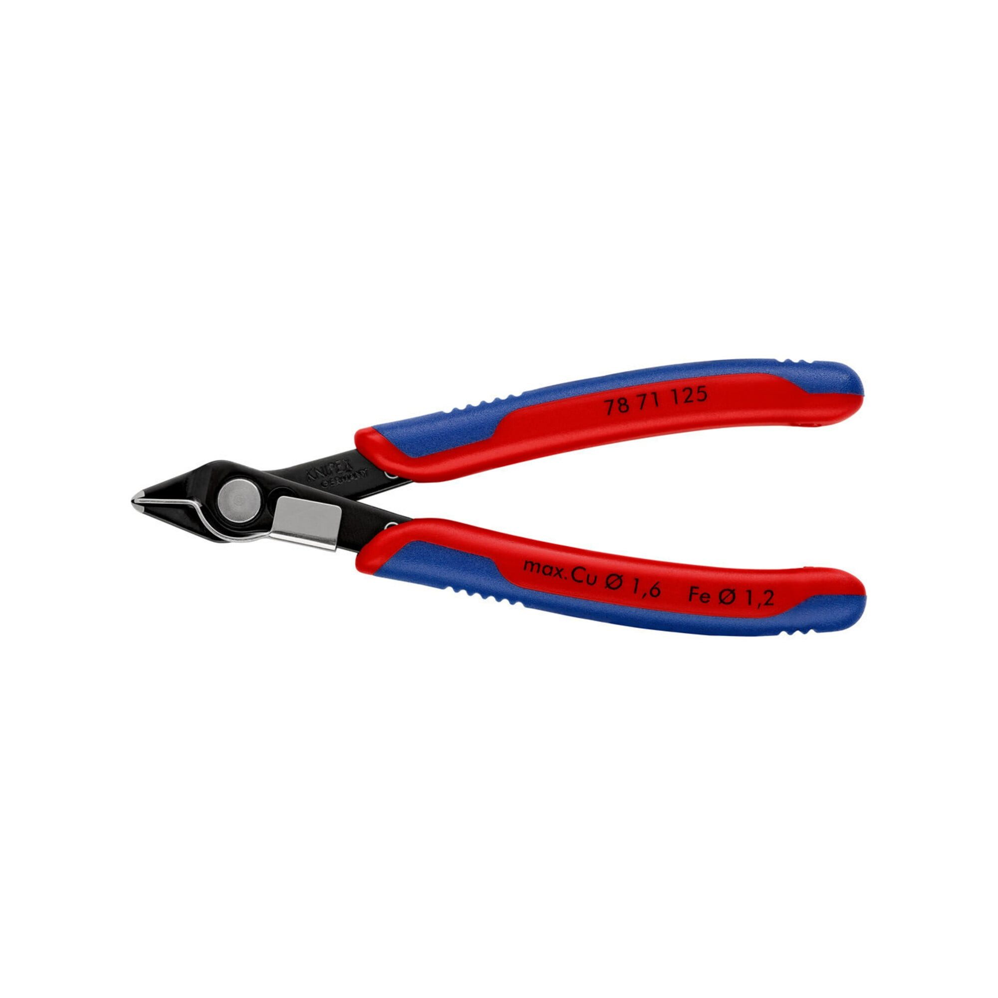 Knipex Seitenschneider KNIPEX 78 71 125 Electronic Super Knips® mit Mehrkomponenten-Hüllen br