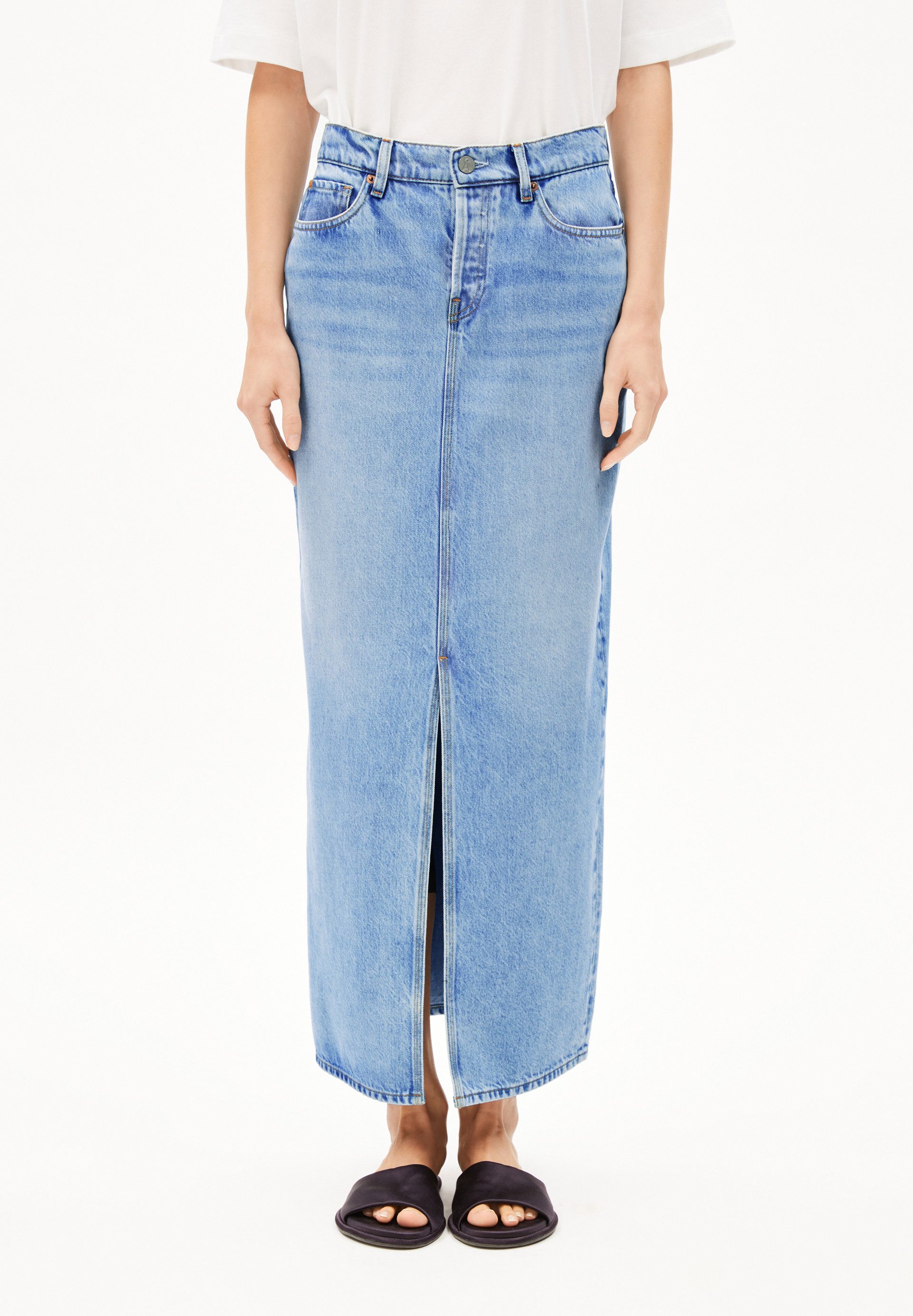 Armedangels Jeansrock KYRAA Jeansrock aus Hanf-Mix günstig online kaufen