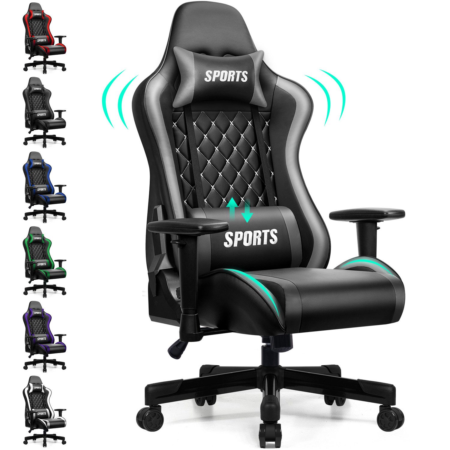 Homimaster Gaming-Stuhl Gaming Stuhl, Ergonomischer Bürostuhl,Gaming günstig online kaufen